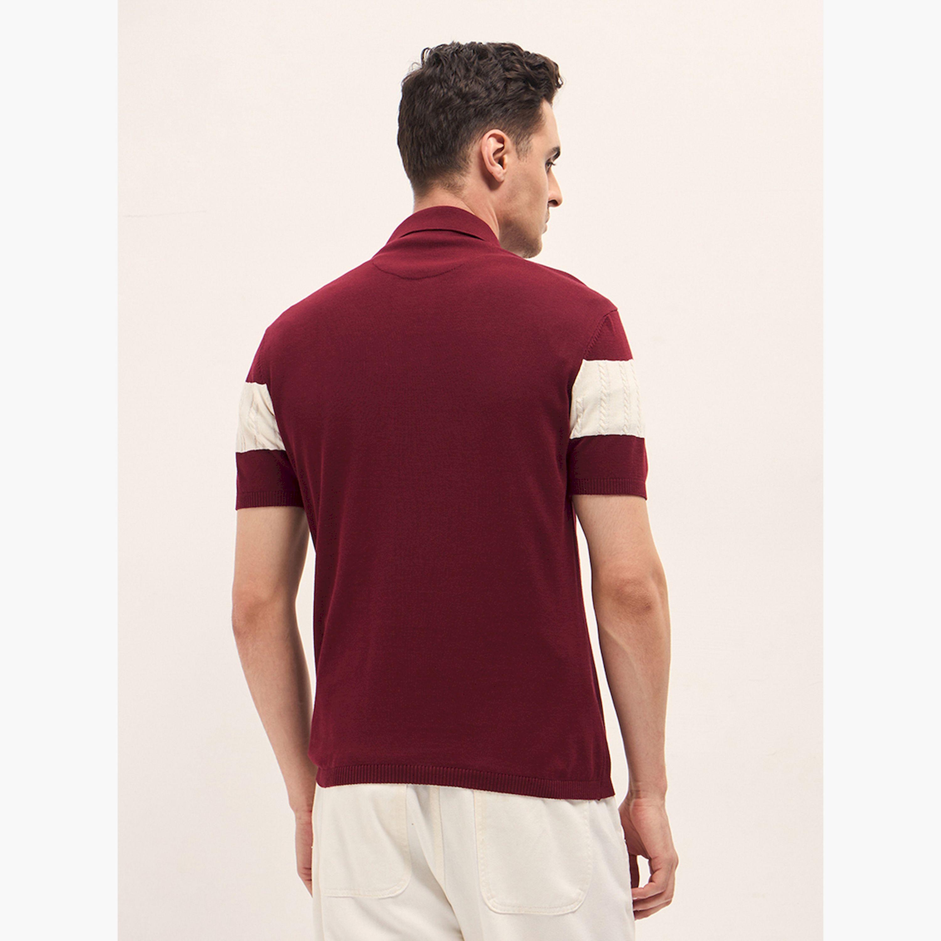 The Bear House X Styli Men Cotton Self Design Polo-men-clothing-tshirtsandpolos-polos-image-4