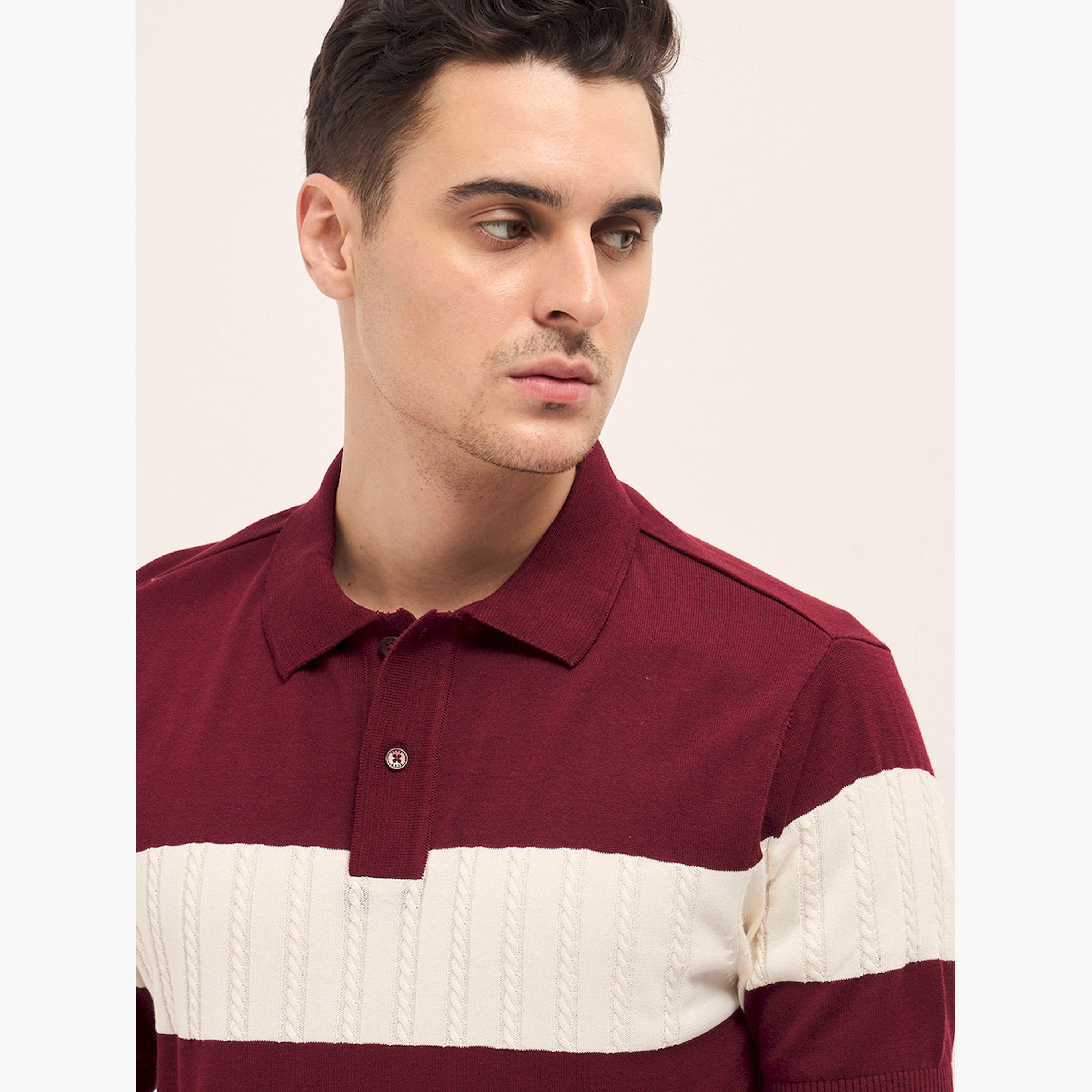 The Bear House X Styli Men Cotton Self Design Polo-men-clothing-tshirtsandpolos-polos-image-5