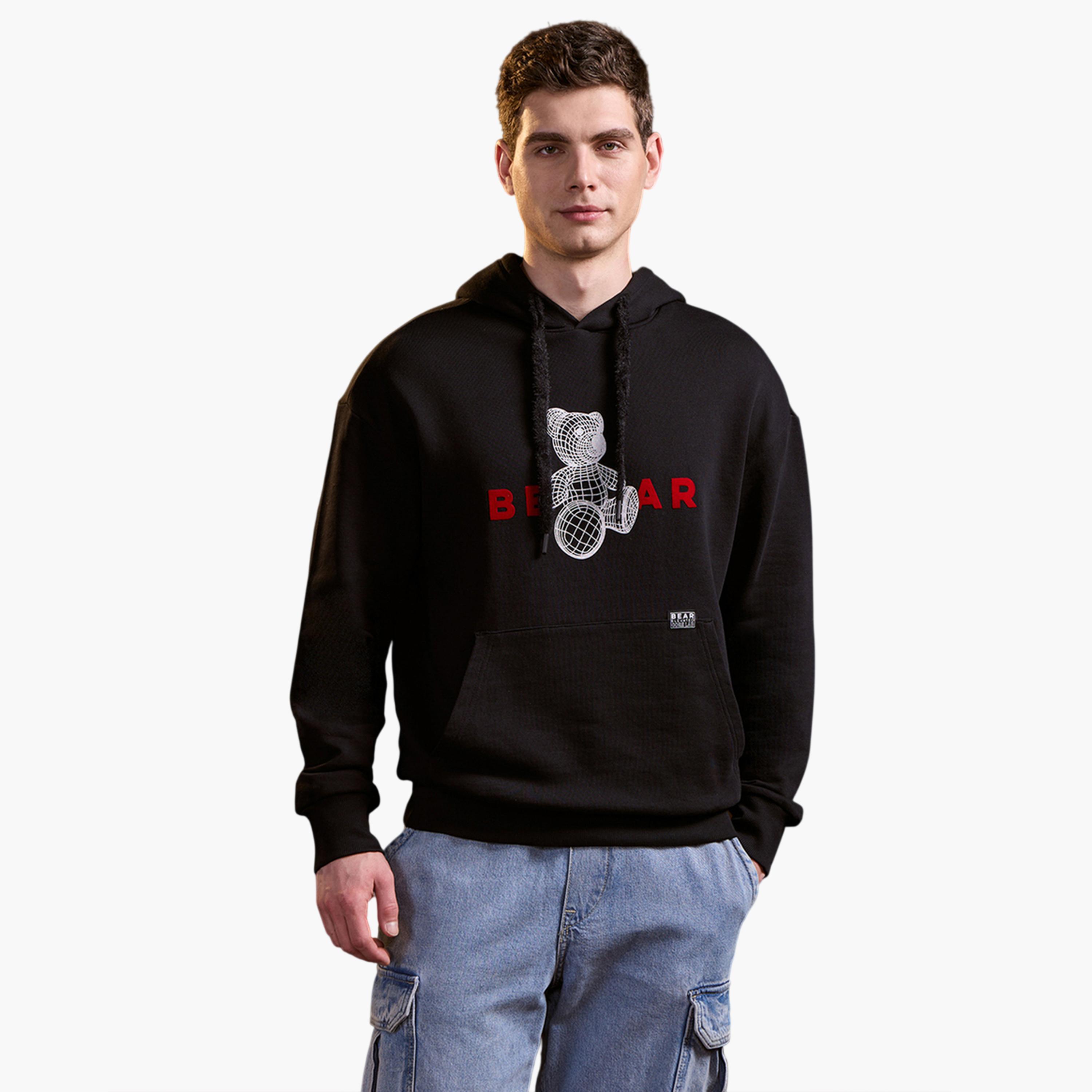 ذا بير هاوس × ستايلي - هودي رجالي مطبوع عليه رسومات من القطن الخالص-men-winterwear-hoodiesandsweatshirts-image-1
