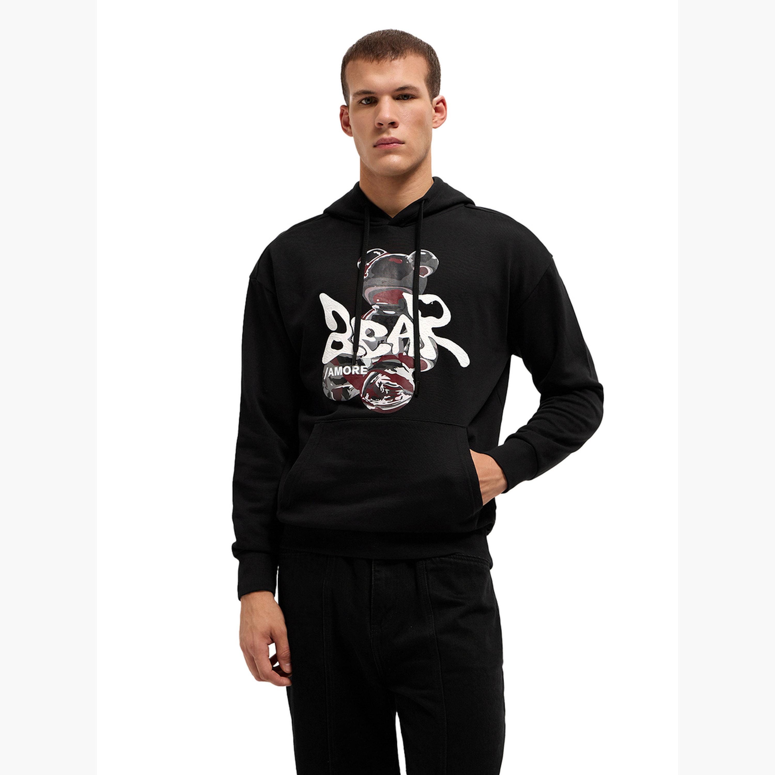 ذا بير هاوس × ستايلي - هودي رجالي من القطن الخالص بقصة مريحة-men-clothing-hoodiesandsweatshirts-image-5