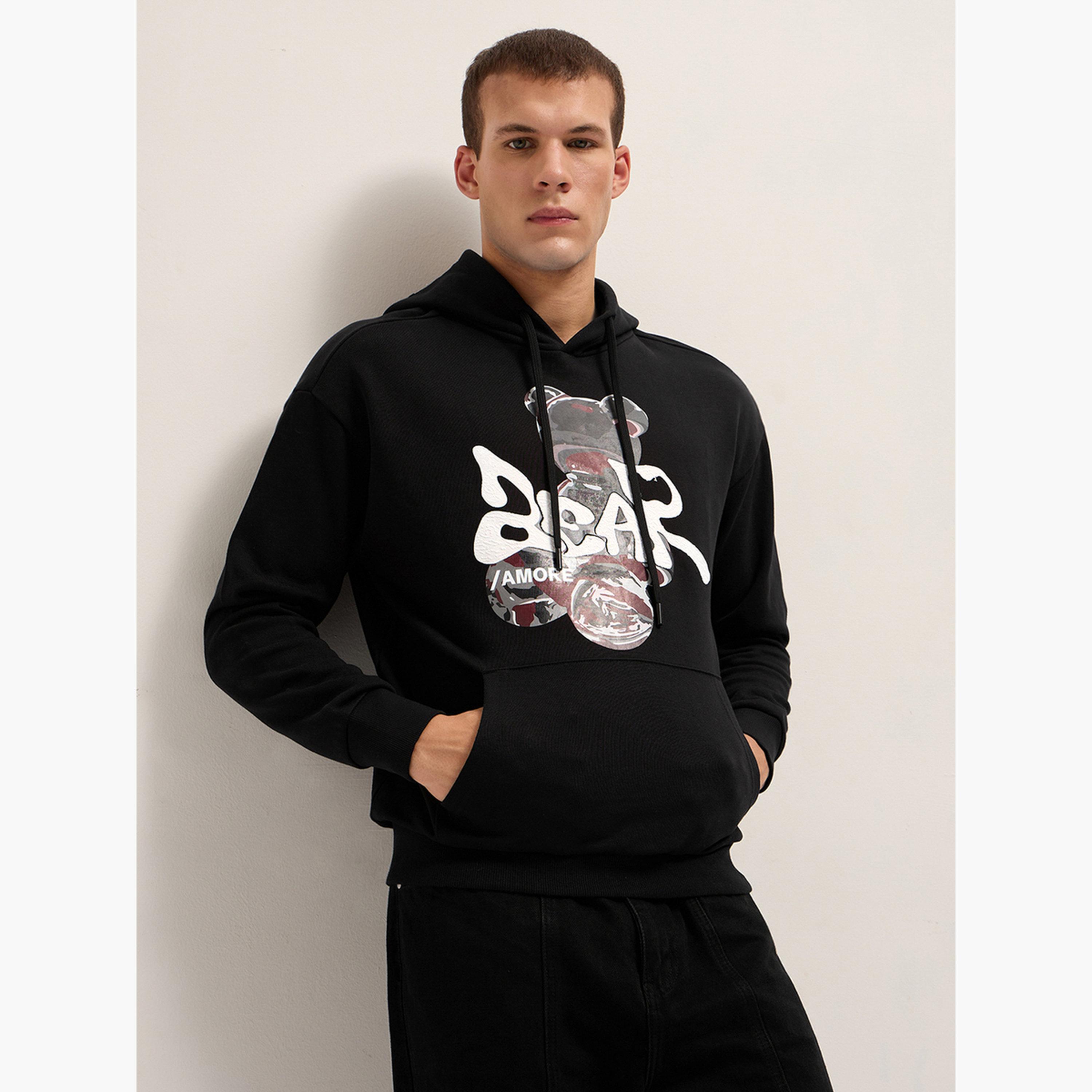 The Bear House X Styli Men's Pure Cotton Relaxed Fit Hoodie-men-clothing-hoodiesandsweatshirts-image-6