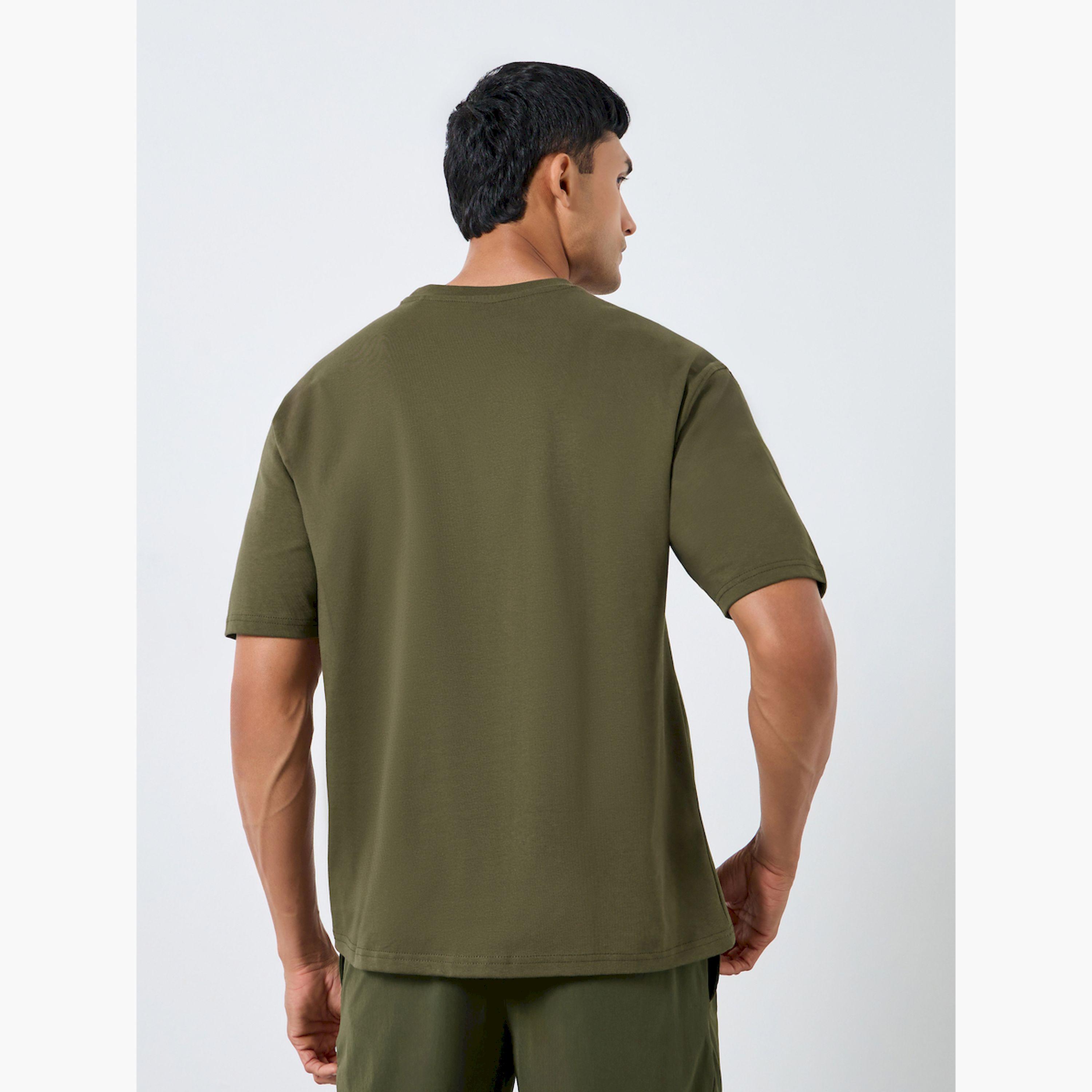 Styli Men Olive Heavy Jersey Oversized T-Shirt-men-clothing-tshirtsandpolos-tshirts-image-3