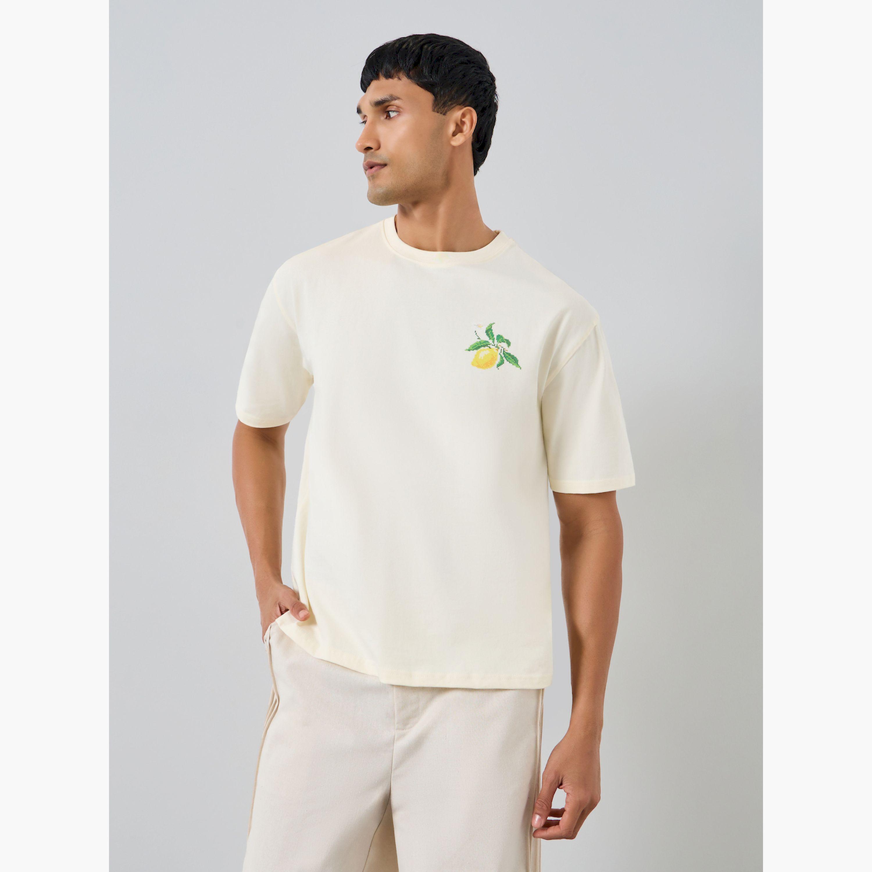 تيشيرت واسع مطبع بطبعة جرافيك-men-clothing-tshirtsandpolos-tshirts-image-1