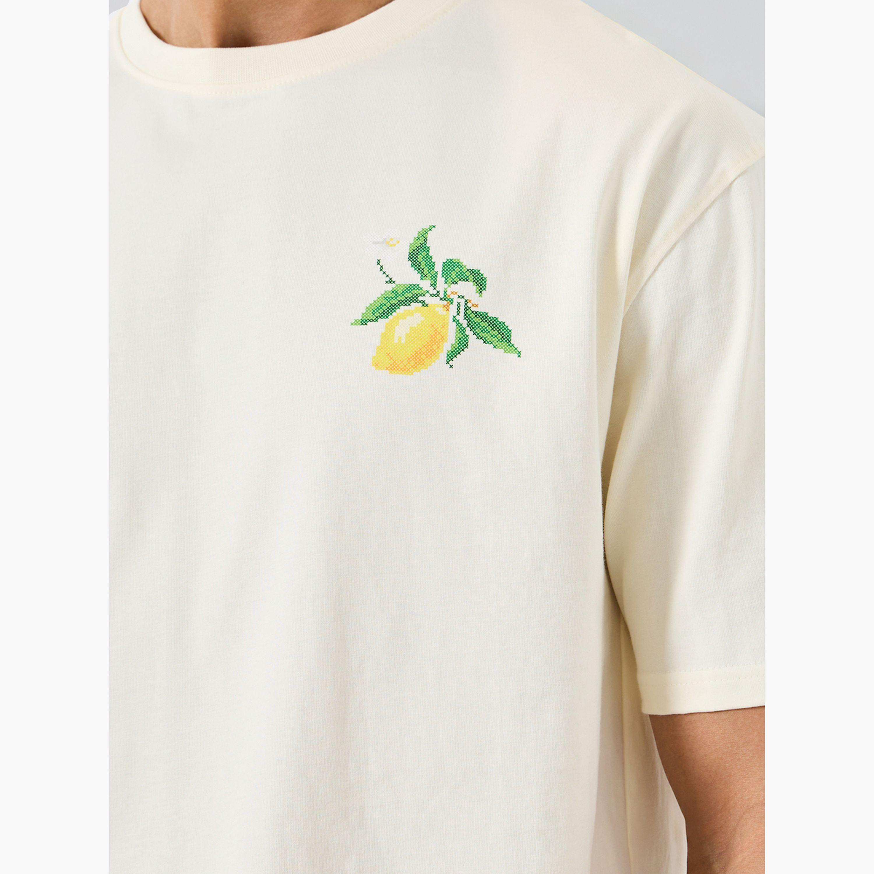 Styli Men Cream Graphic Oversized T-Shirt-men-clothing-tshirtsandpolos-tshirts-image-4