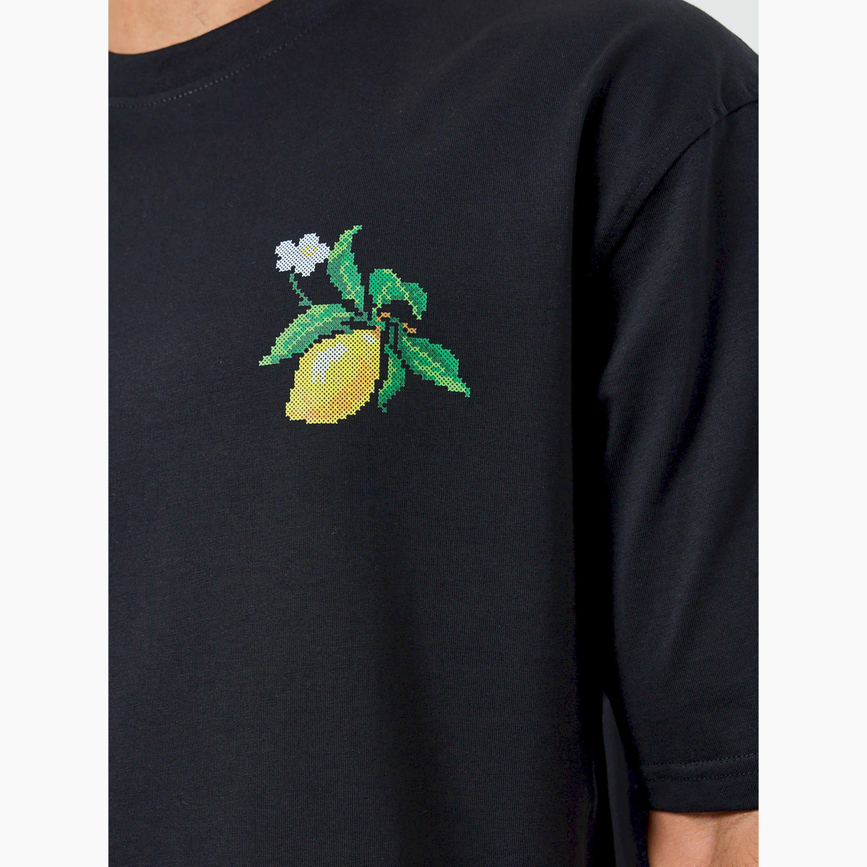 Styli Men Black Graphic Oversized T-Shirt-men-clothing-tshirtsandpolos-tshirts-image-5
