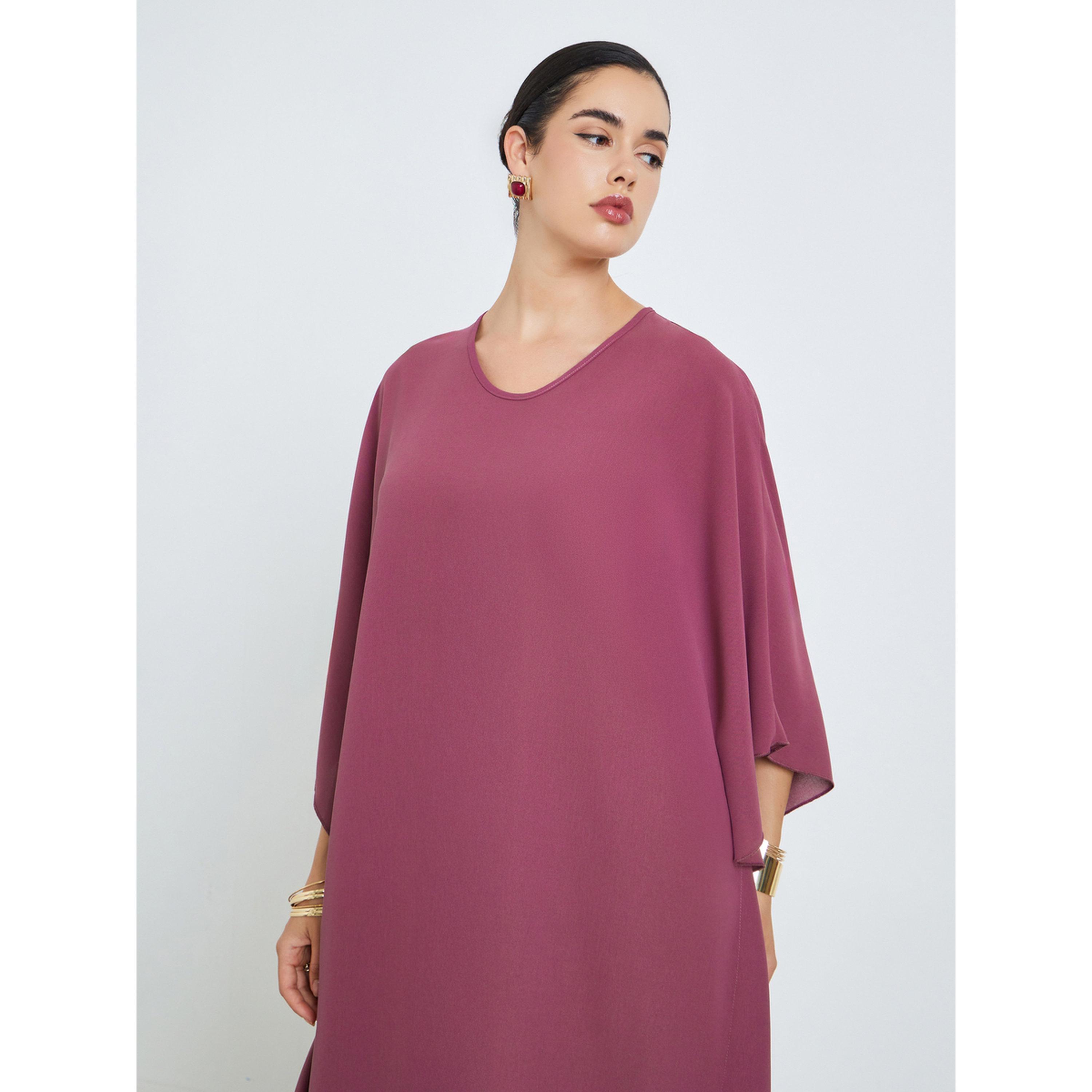 قفطان بأكمام كيمونو للنساء-women-arabicclothing-kaftan-image-3
