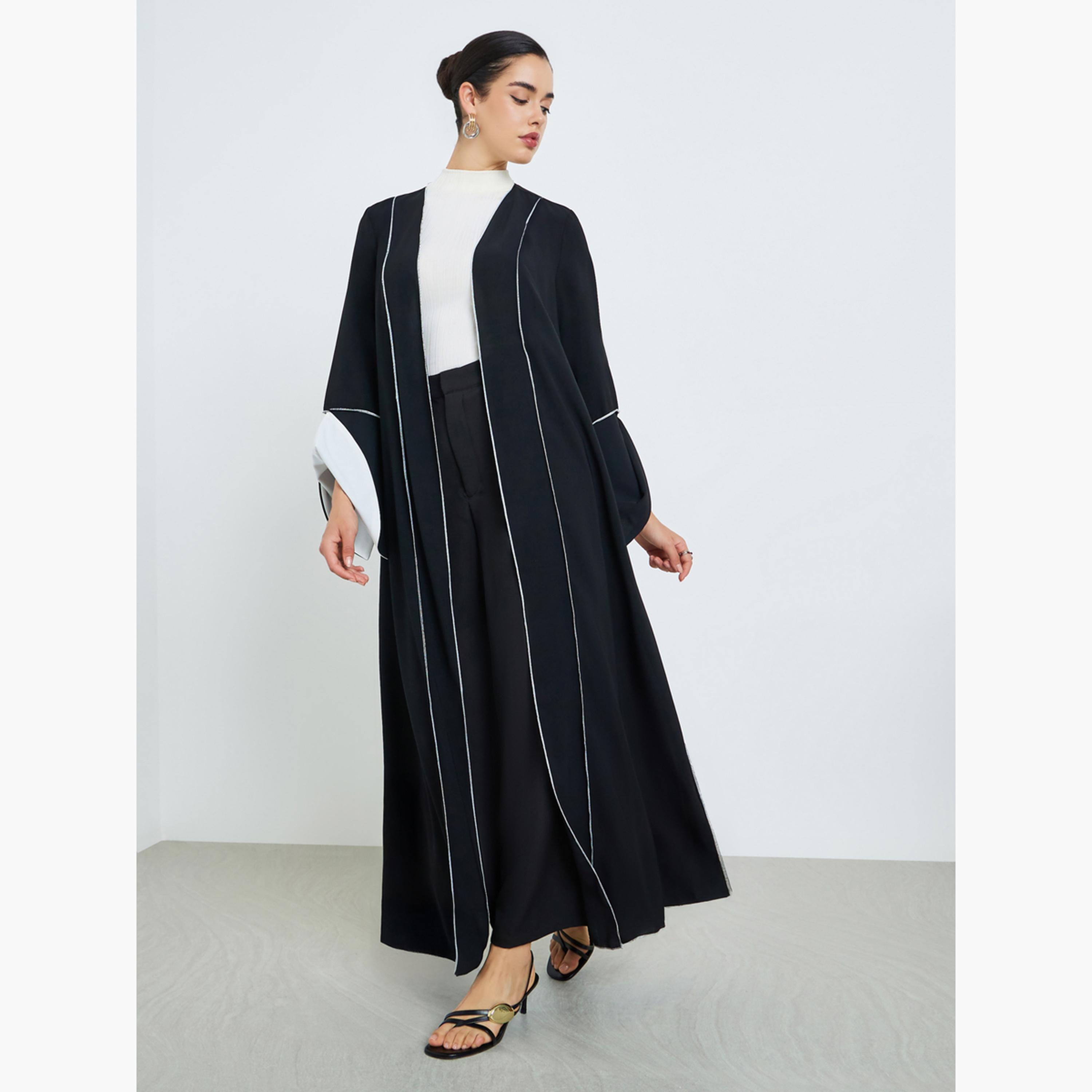 عباية نسائية بنمط كتل ألوان-women-arabicclothing-abayas-image-1