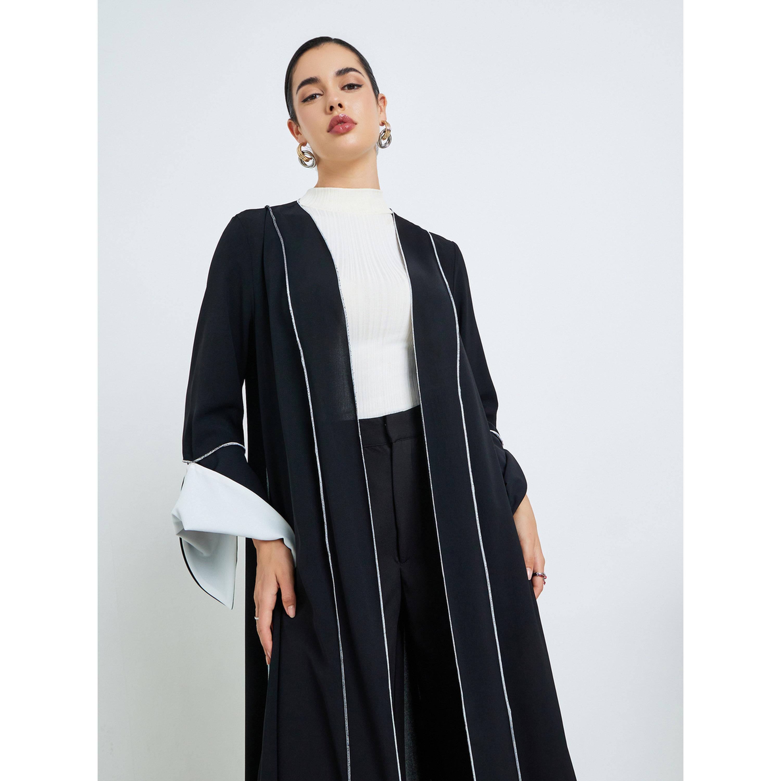 عباية نسائية بنمط كتل ألوان-women-arabicclothing-abayas-image-2