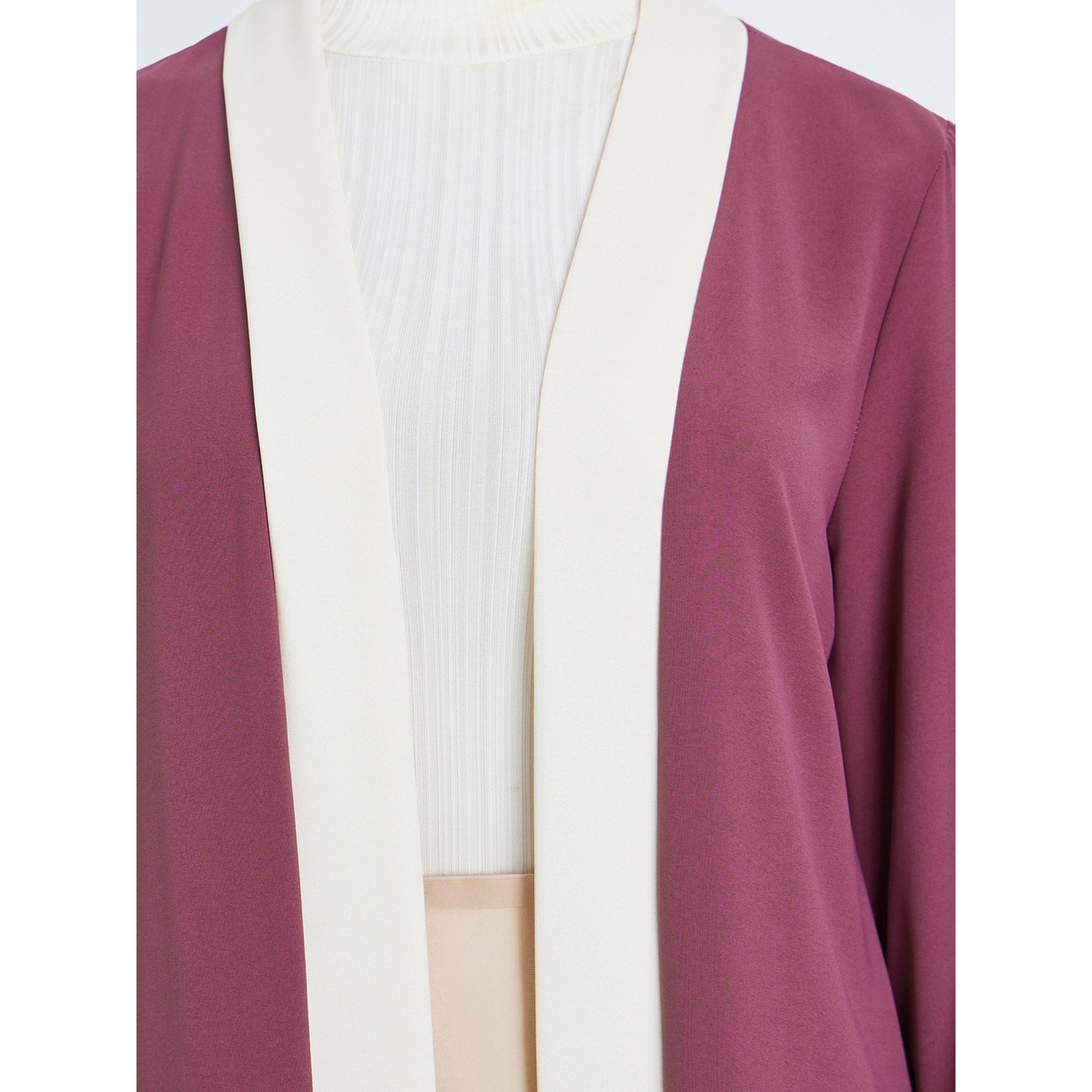 Styli Women Rust Color Block Abaya-women-arabicclothing-abayas-image-4