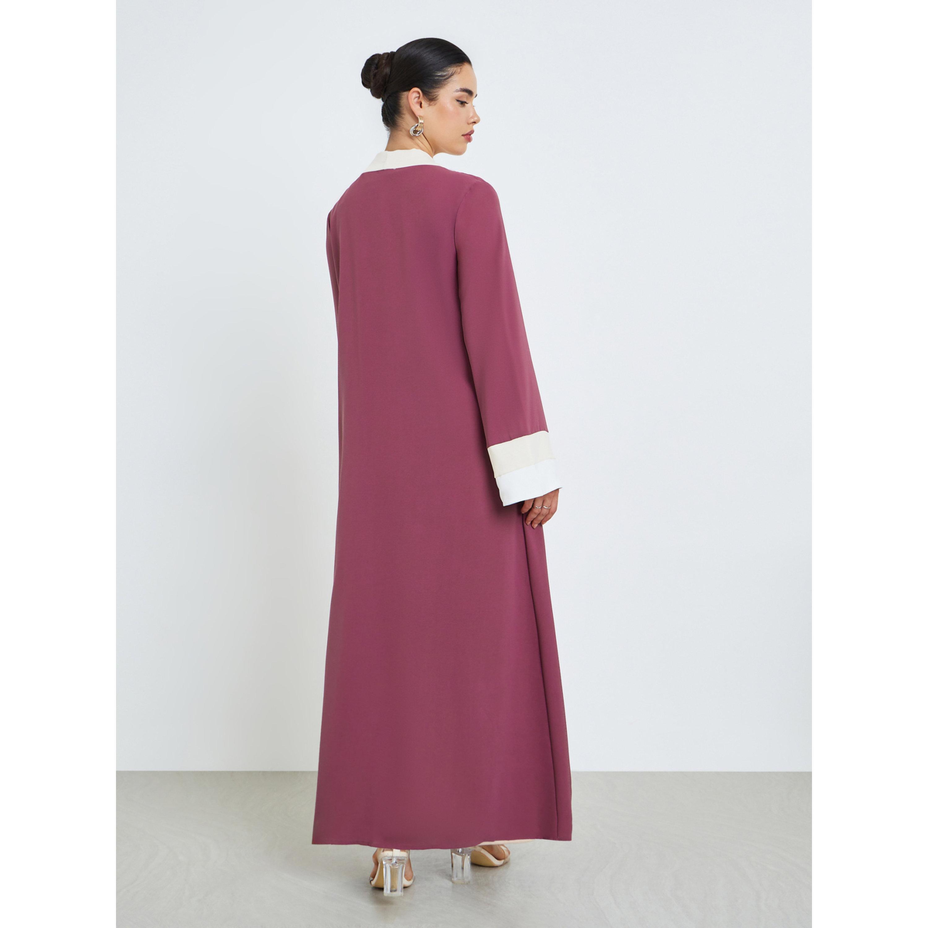 عباية بنمط كتل ألوان للنساء-women-arabicclothing-abayas-image-5