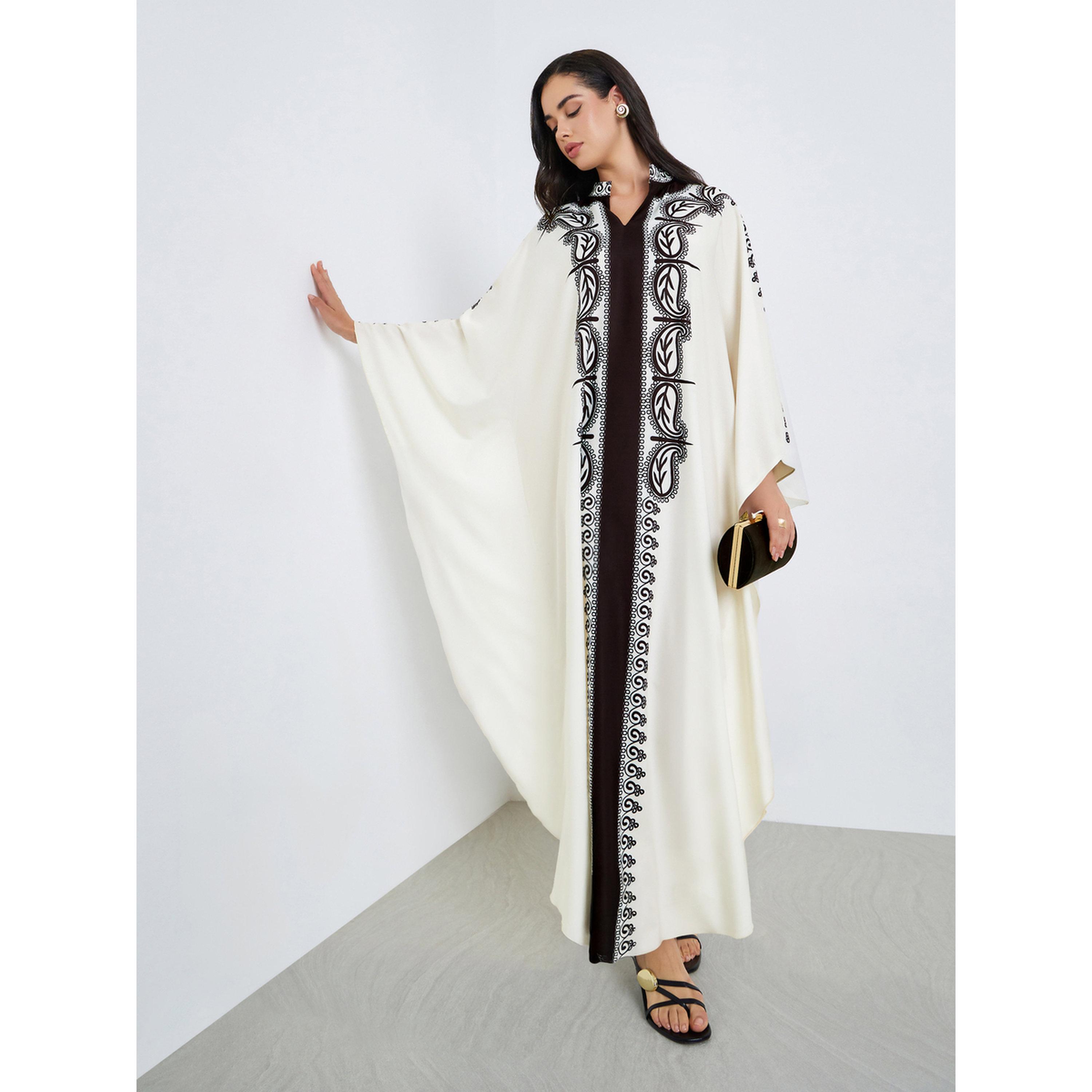 عباية بأكمام باتوينغ مطبوعة للنساء-women-arabicclothing-abayas-image-2