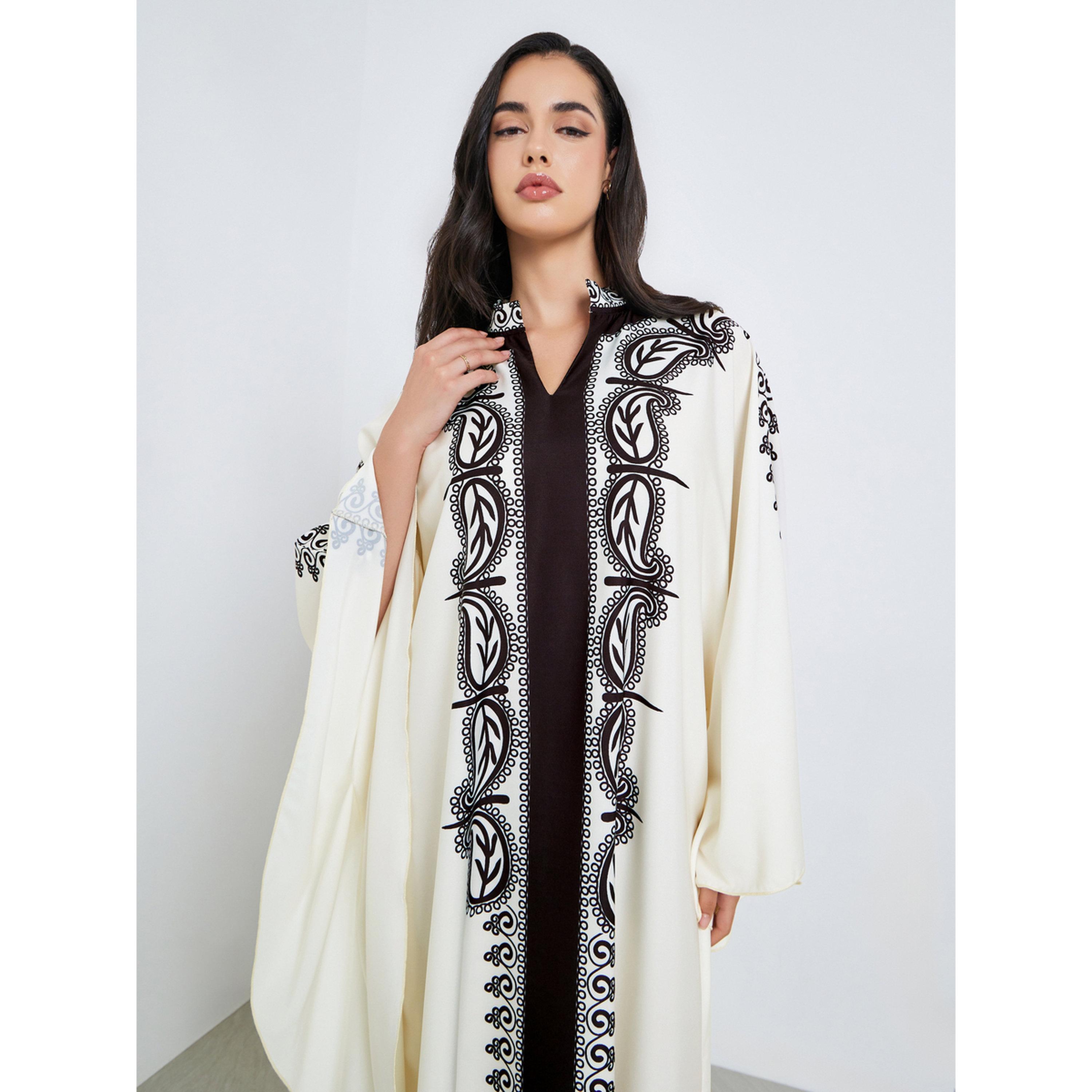 عباية بأكمام باتوينغ مطبوعة للنساء-women-arabicclothing-abayas-image-3