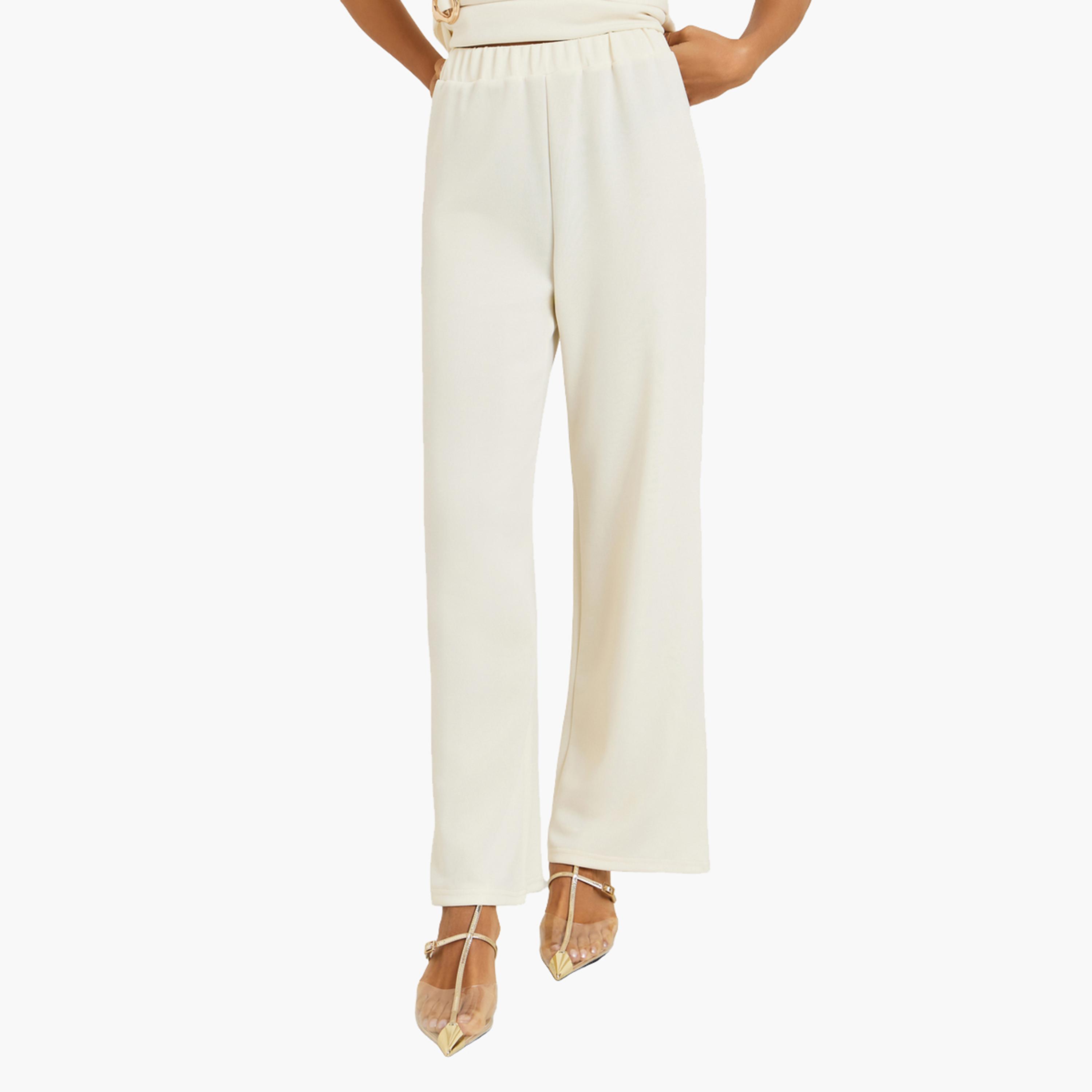 طقم بلوزة بياقة عالية وحزام مع بنطال-women-clothing-coordsets-image-4