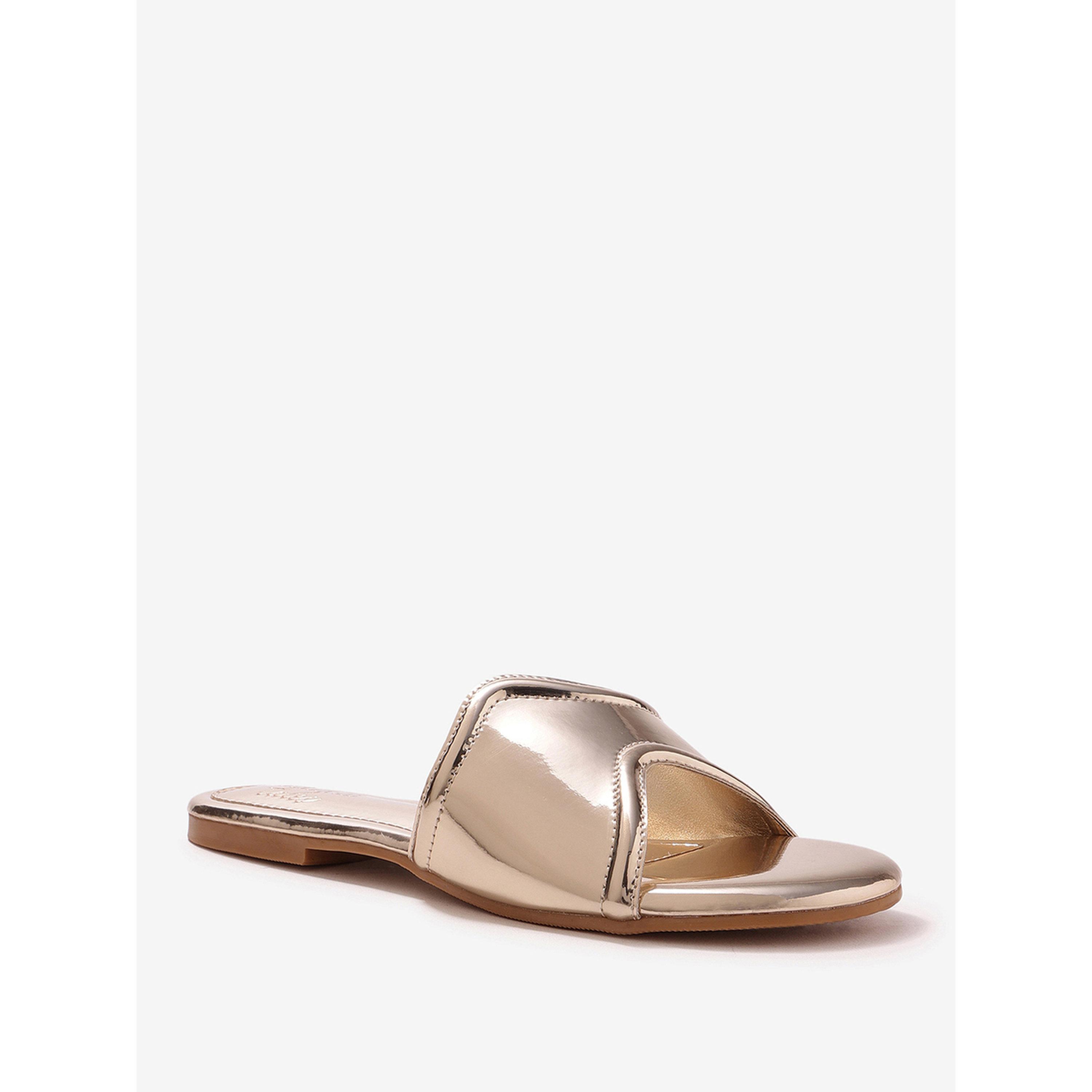صندل فلات معدني سهل الارتداء-women-shoes-sandals-flats-image-6