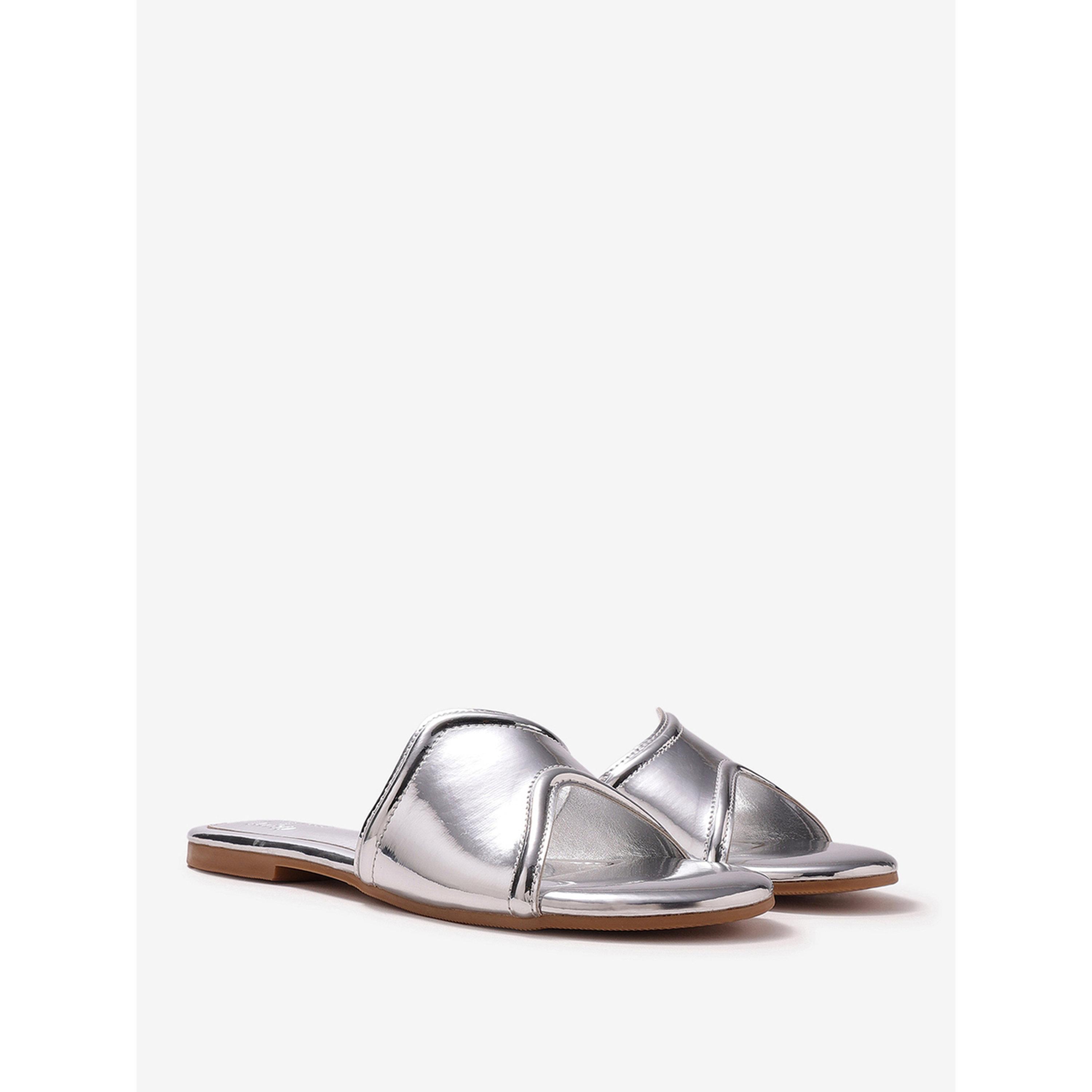 صندل فلات معدني سهل الارتداء-women-shoes-sandals-flats-image-1