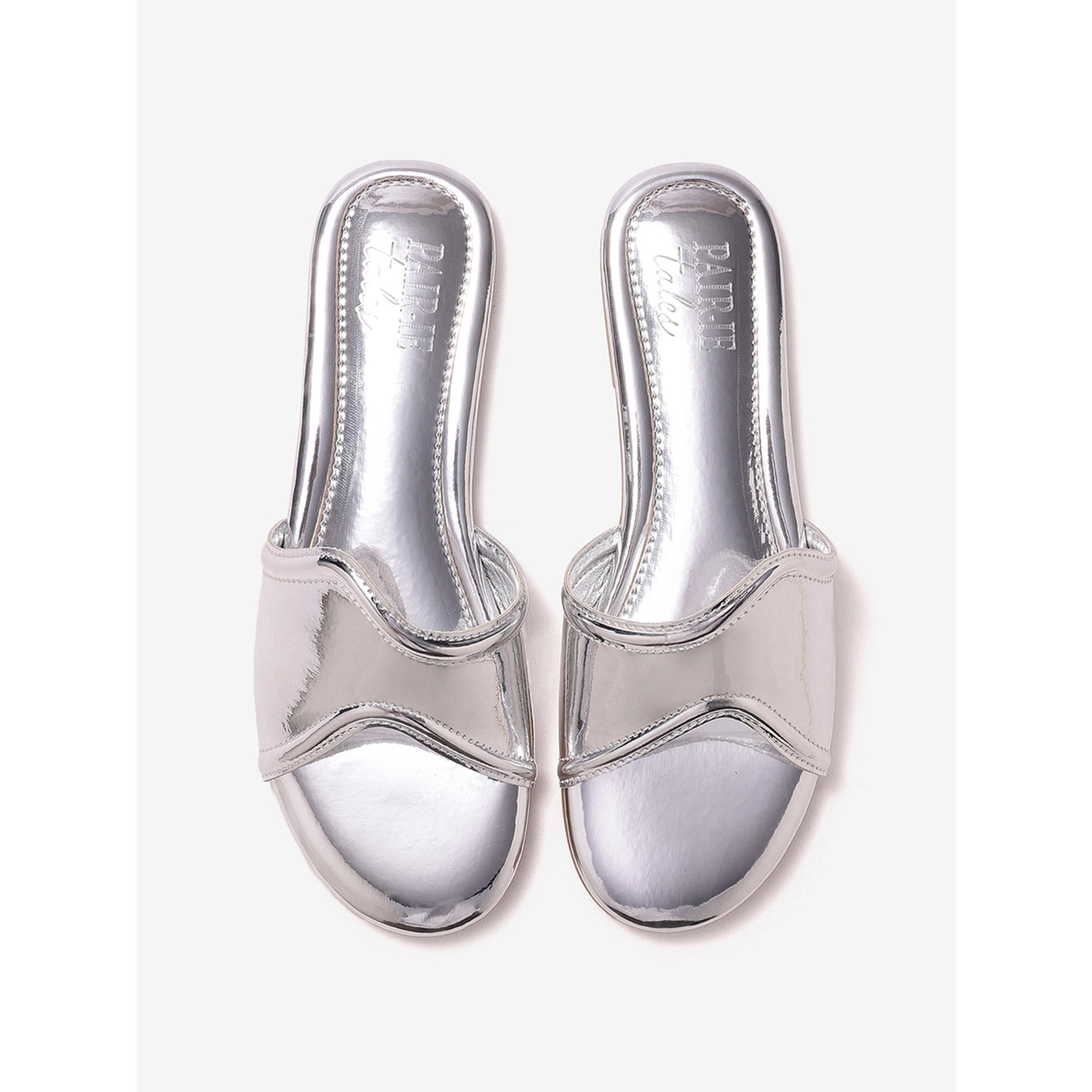 صندل فلات معدني سهل الارتداء-women-shoes-sandals-flats-image-3