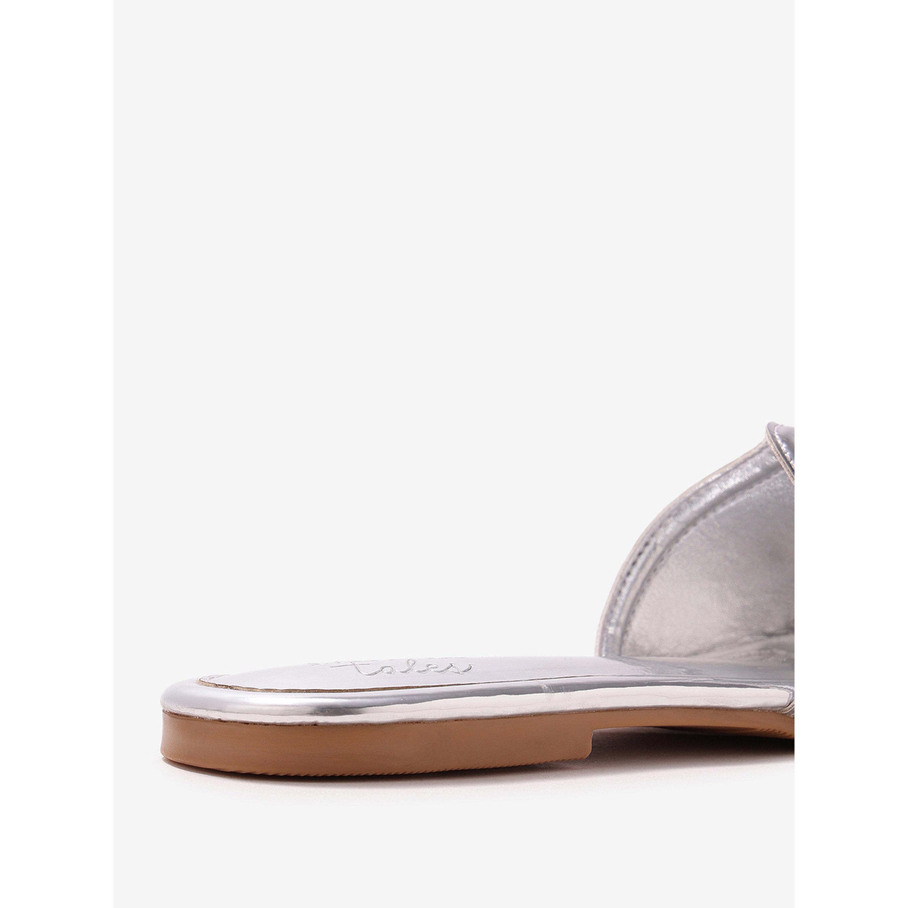 Pair-ie Tales X Styli Women Metallic Slip-On Flat Sandals-women-shoes-sandals-flats-image-5