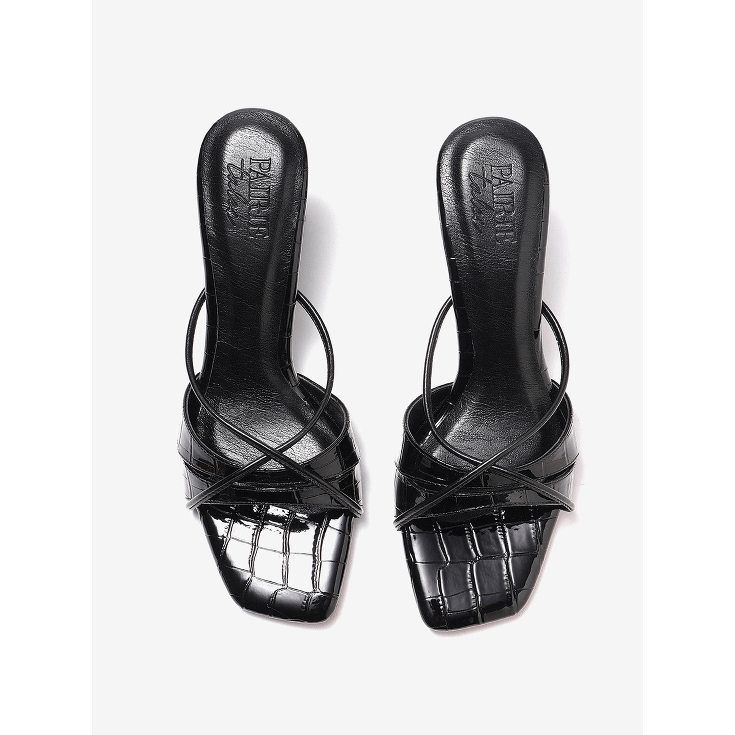 صندل بكعب عريض وملمس جلد التمساح-women-shoes-heels-image-4
