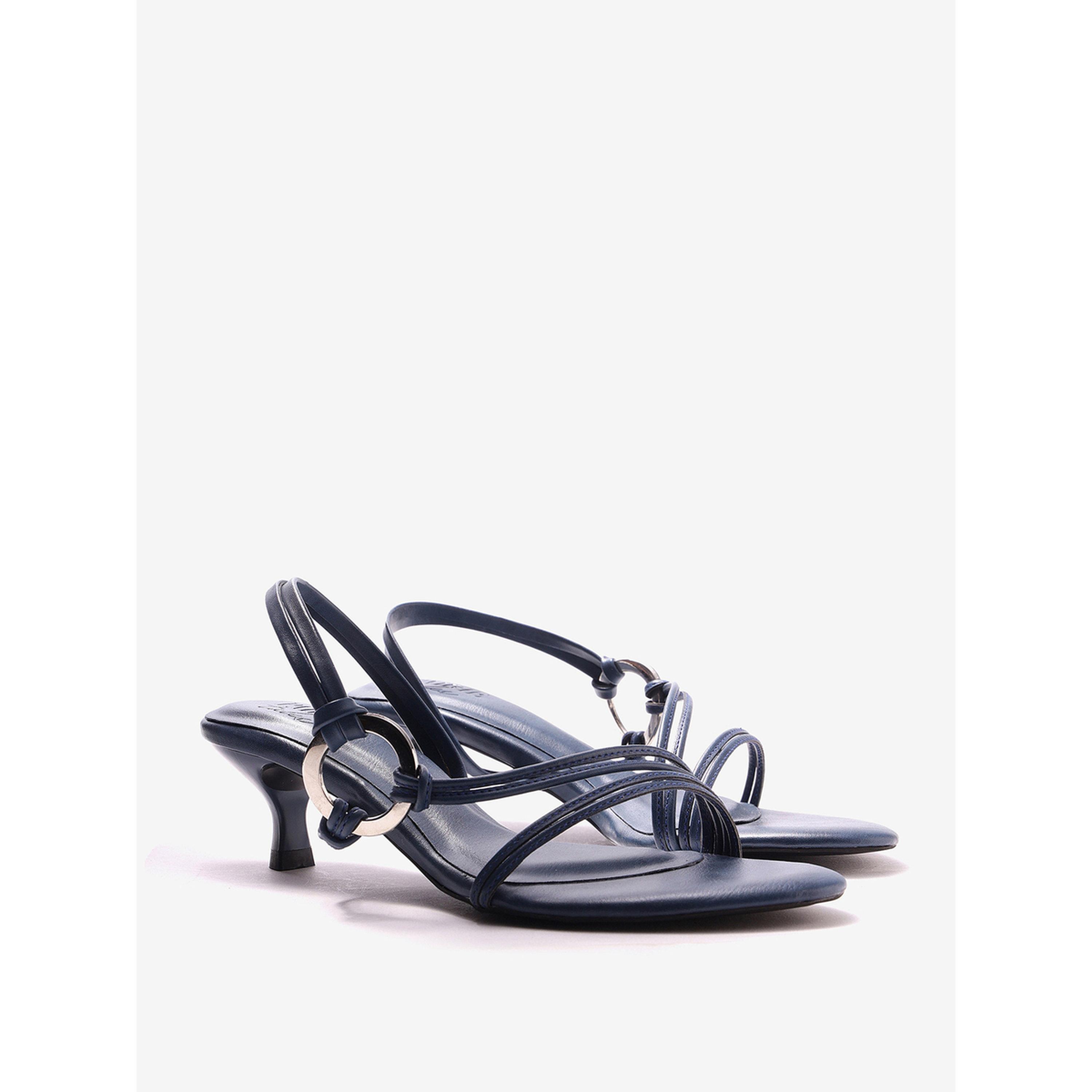 Pair-ie Tales X Styli Women Crisscross Strap Sandals with Metallic Ring-women-shoes-sandals-heeled-image-1