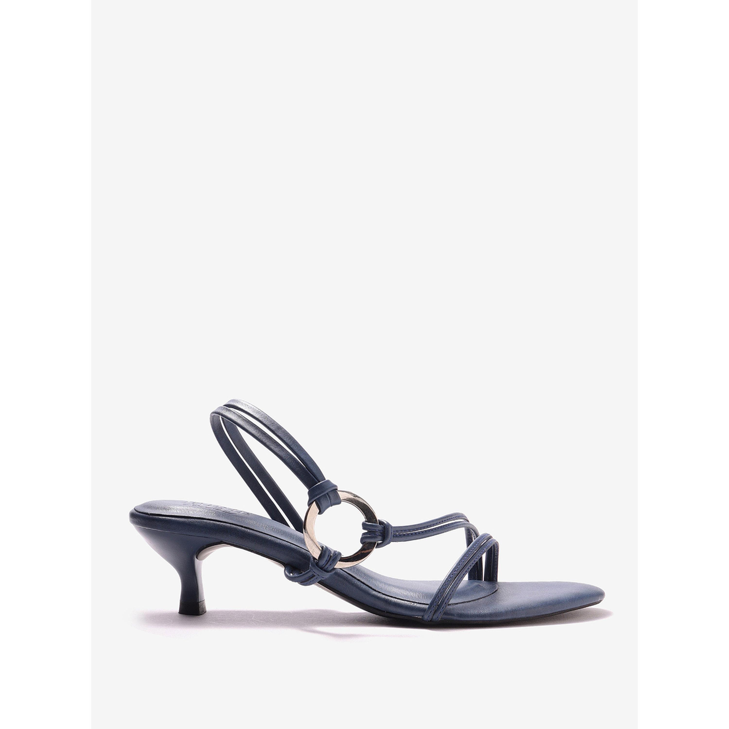 Pair-ie Tales X Styli Women Crisscross Strap Sandals with Metallic Ring-women-shoes-sandals-heeled-image-2