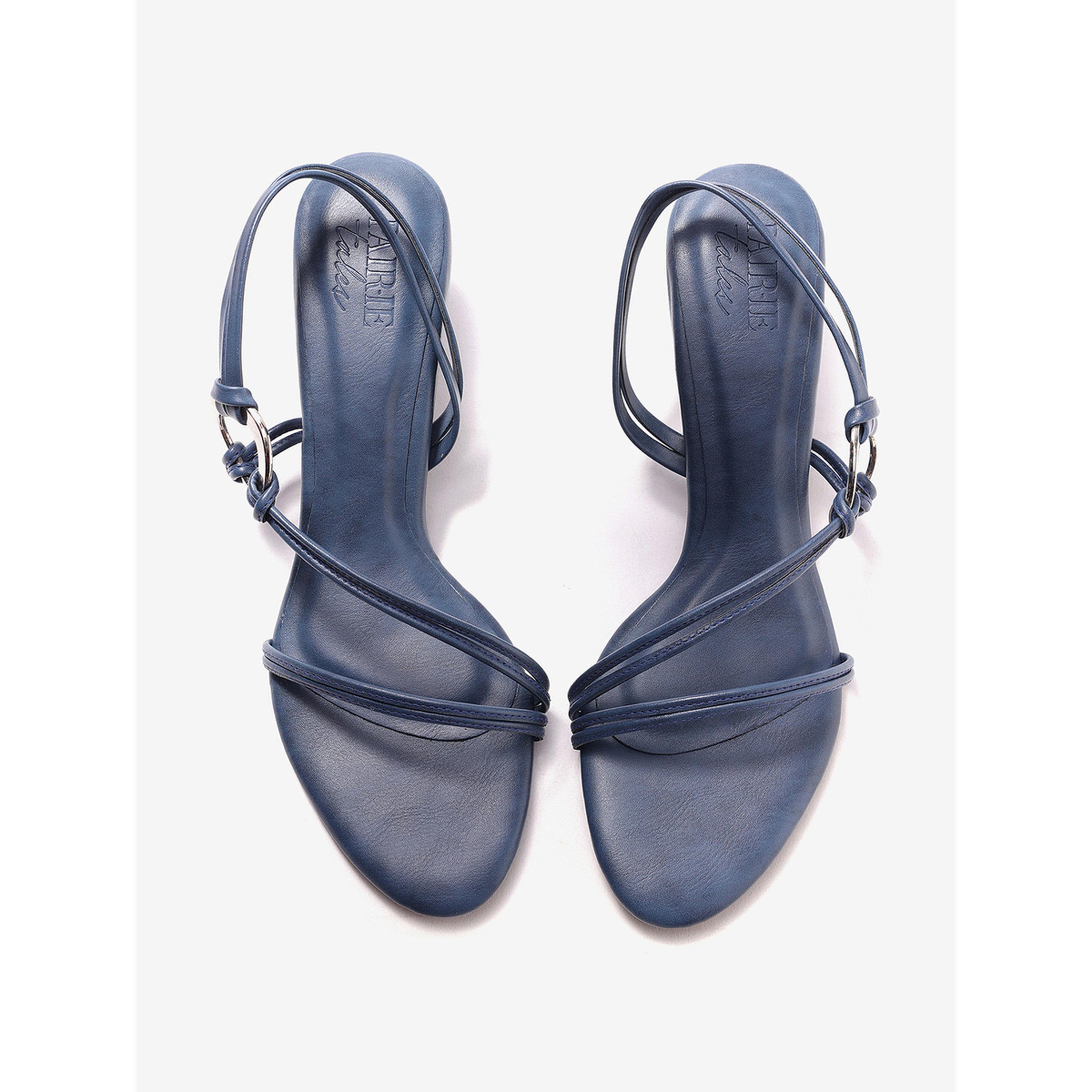 Pair-ie Tales X Styli Women Crisscross Strap Sandals with Metallic Ring-women-shoes-sandals-heeled-image-3