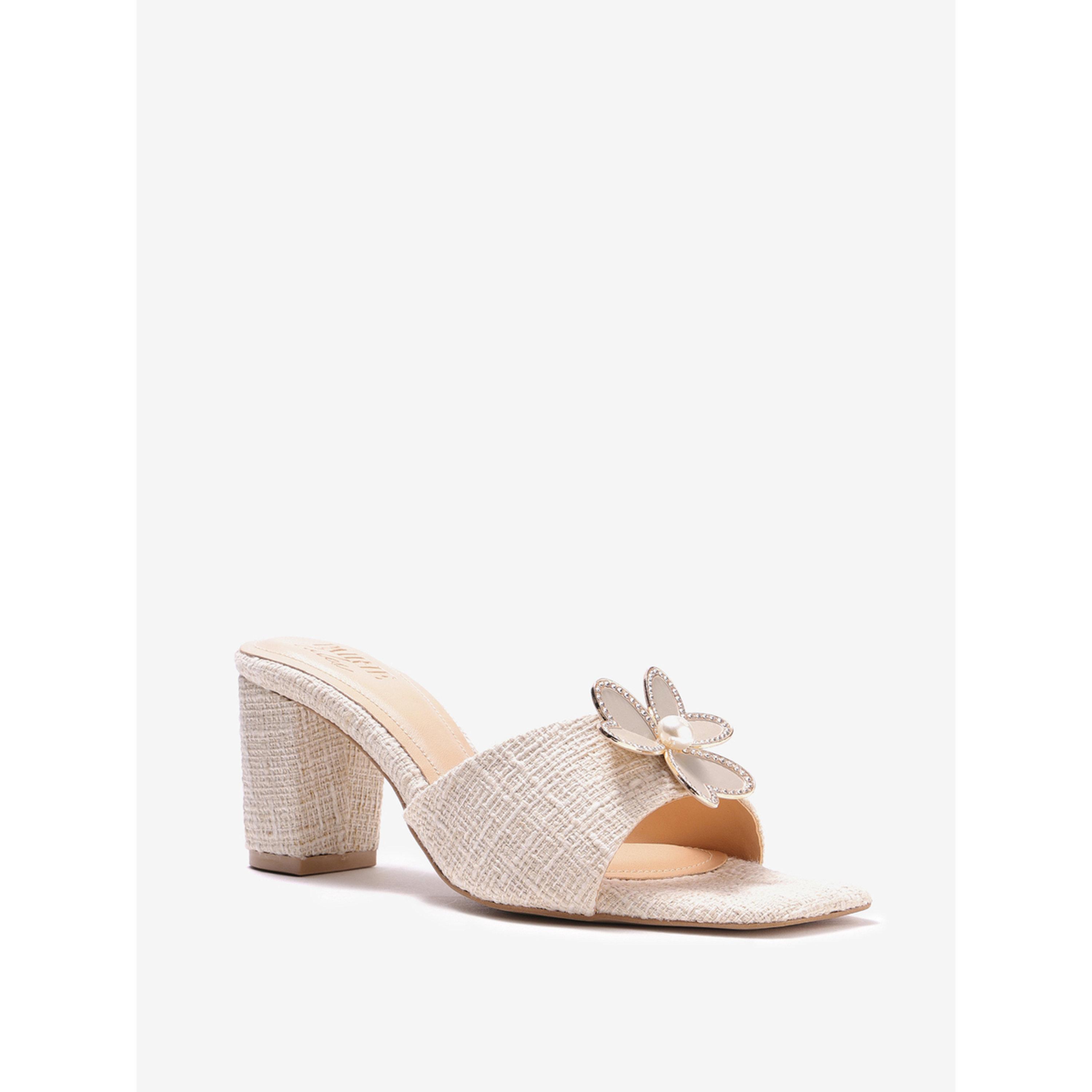 صندل منسوج بكعب عريض وتفاصيل زهرة-women-shoes-heels-image-6