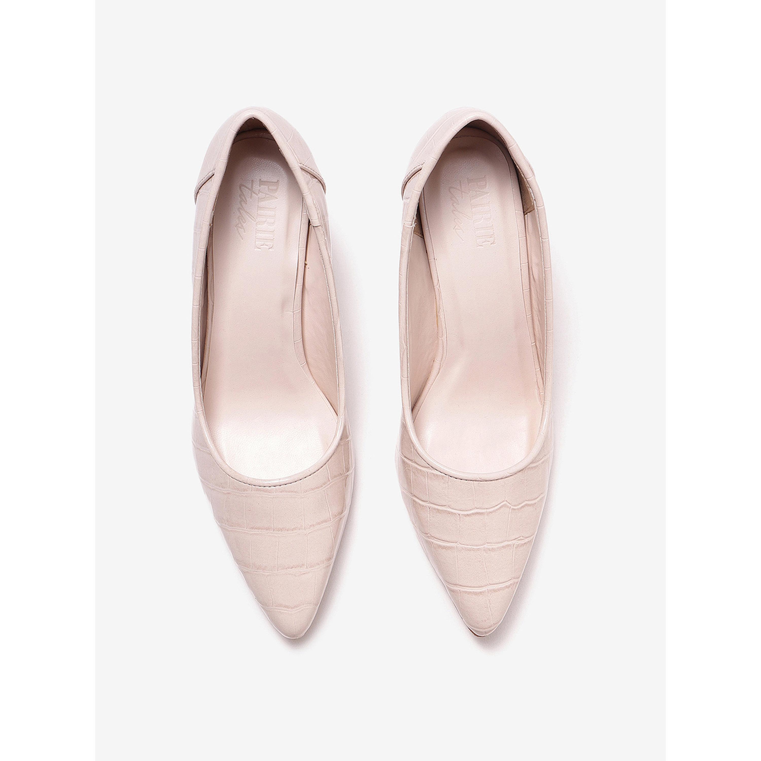 Pair-ie Tales X Styli Women Croc-Textured Pointed Toe Pumps-women-shoes-heels-image-3