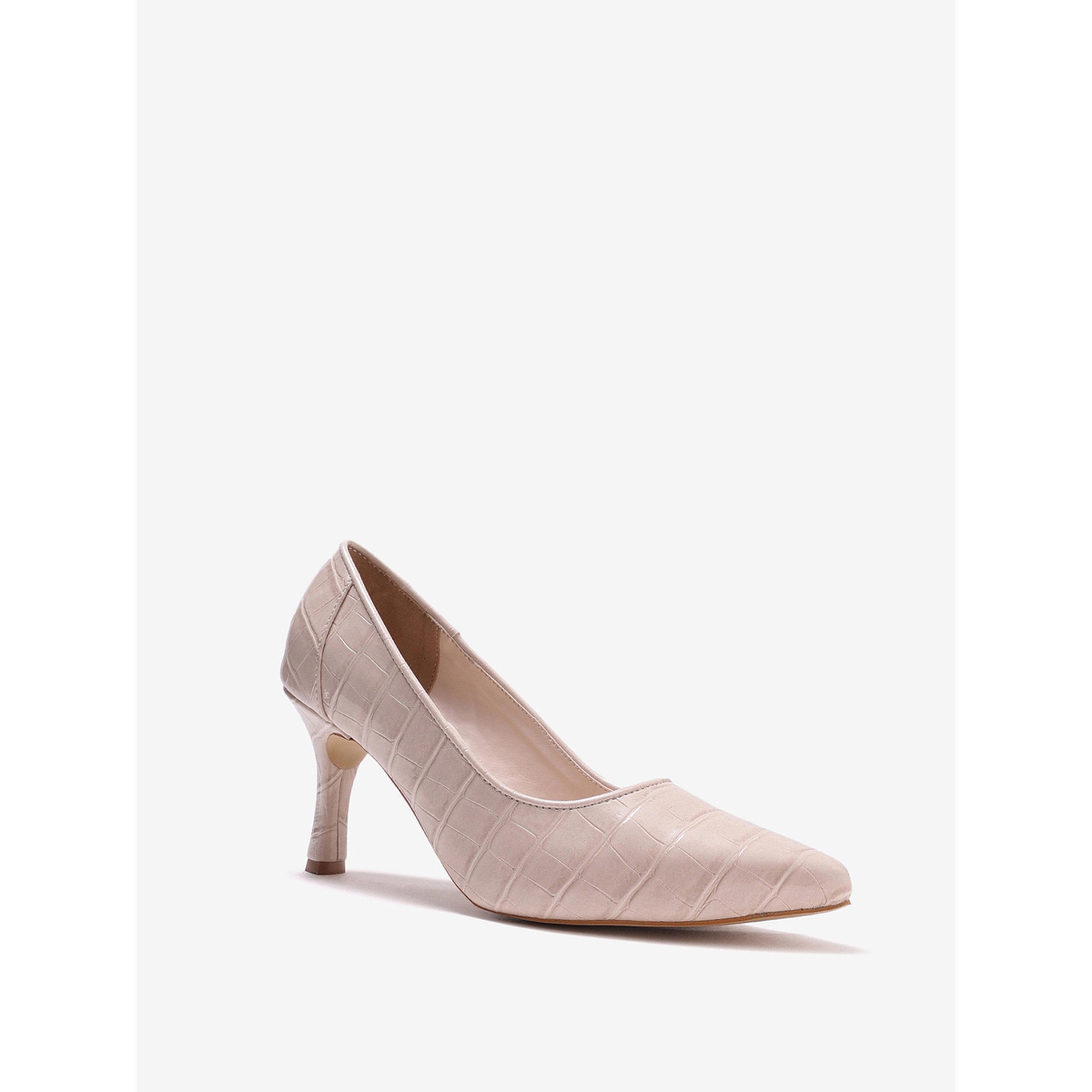 حذاء كعب عالي بمقدمة مدببة وملمس جلد التمساح-women-shoes-heels-image-6