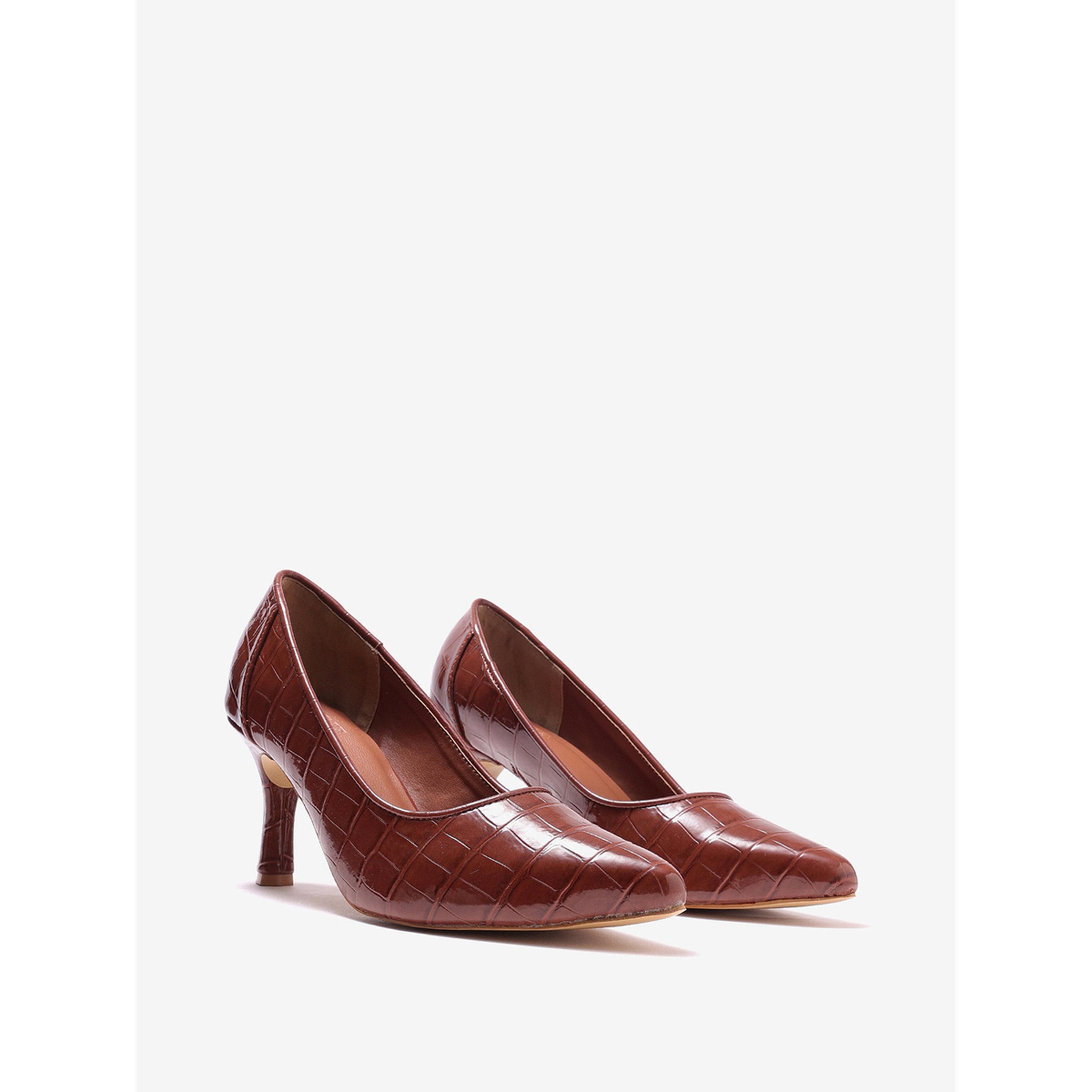 Pair-ie Tales X Styli Women Croc-Textured Pointed Toe Pumps-women-shoes-heels-image-1