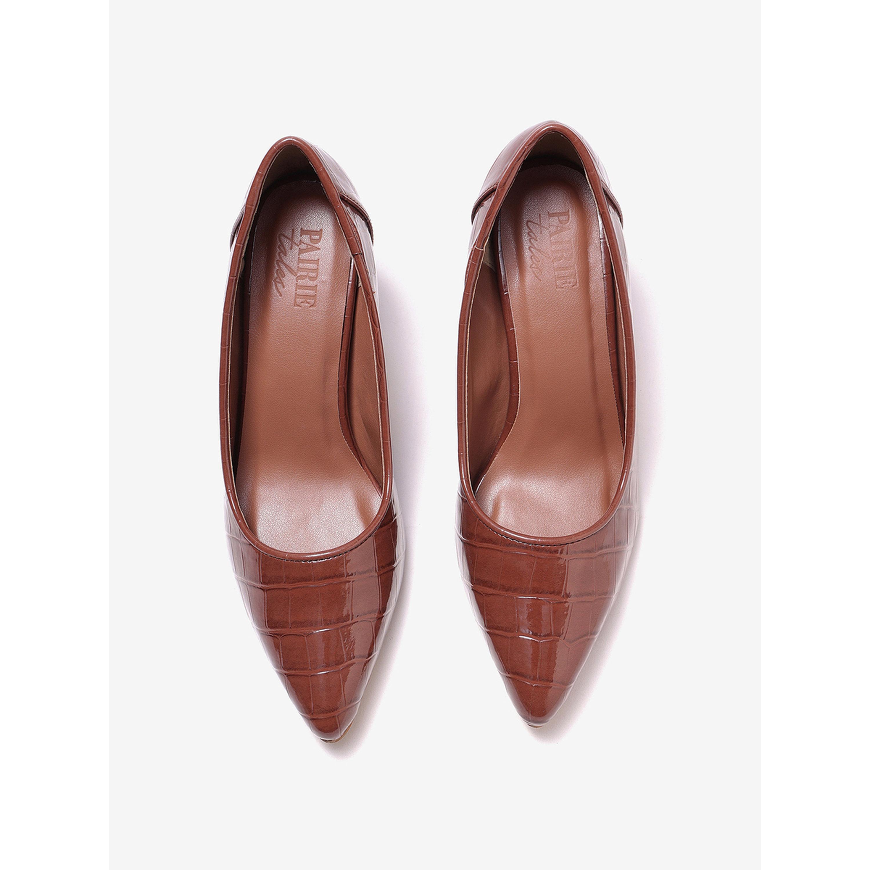 Pair-ie Tales X Styli Women Croc-Textured Pointed Toe Pumps-women-shoes-heels-image-3