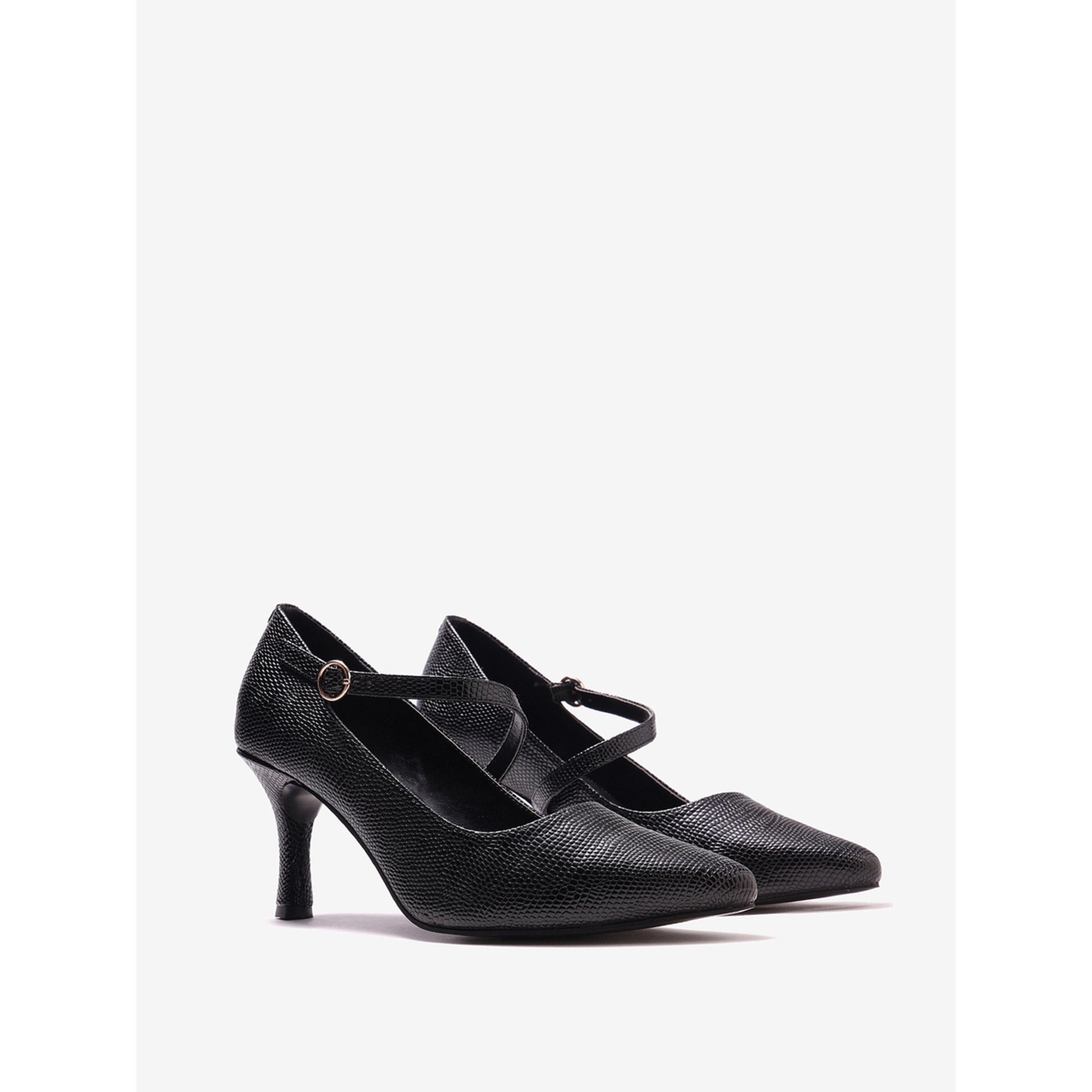 Pair-ie Tales X Styli Women Textured Pointed Toe Pumps-women-shoes-heels-image-1