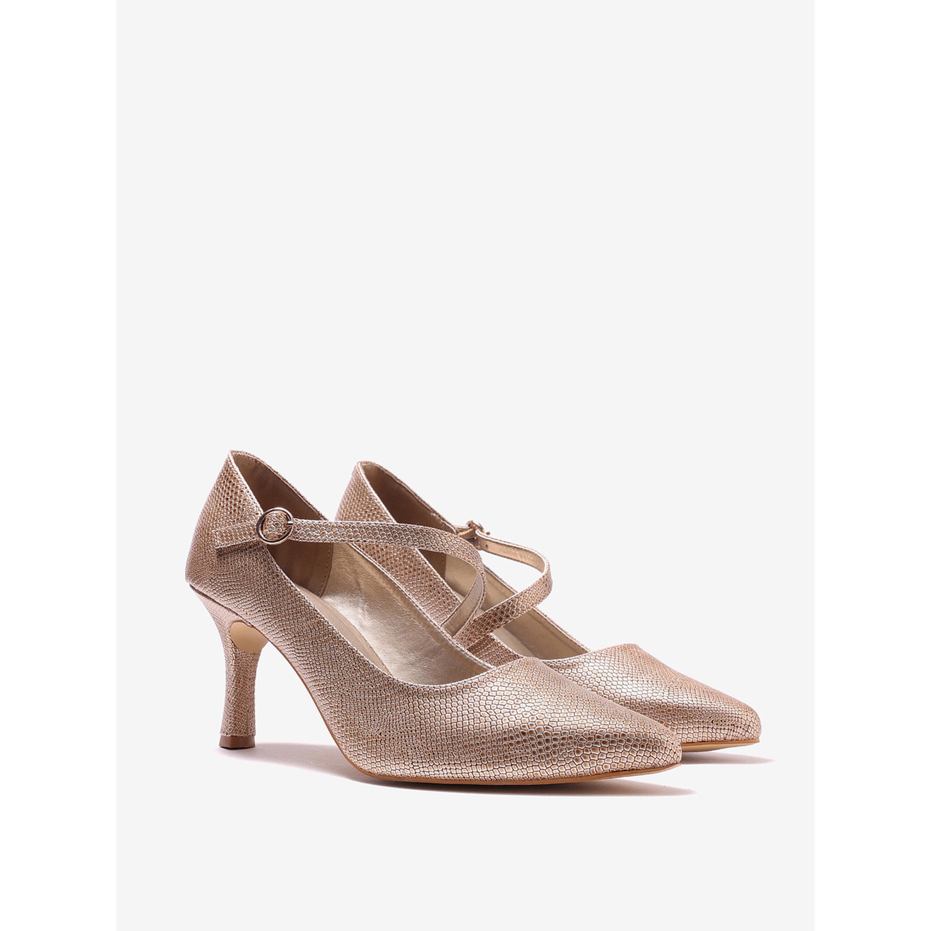 Pair-ie Tales X Styli Women Textured Pointed Toe Pumps-women-shoes-heels-image-1
