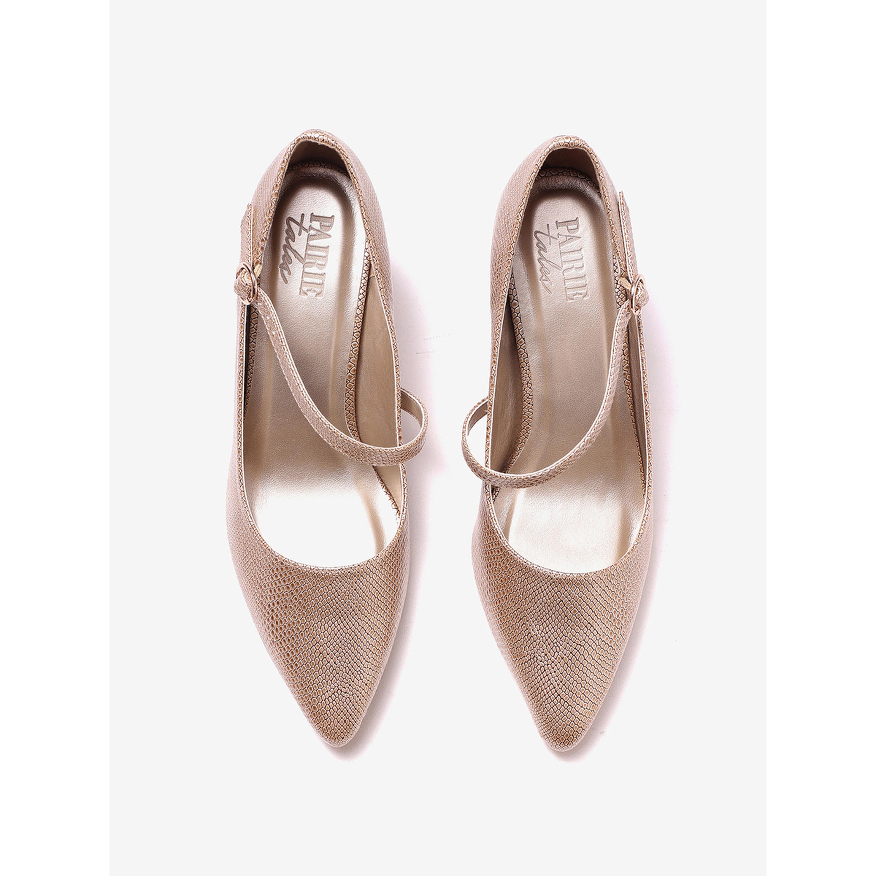 Pair-ie Tales X Styli Women Textured Pointed Toe Pumps-women-shoes-heels-image-3