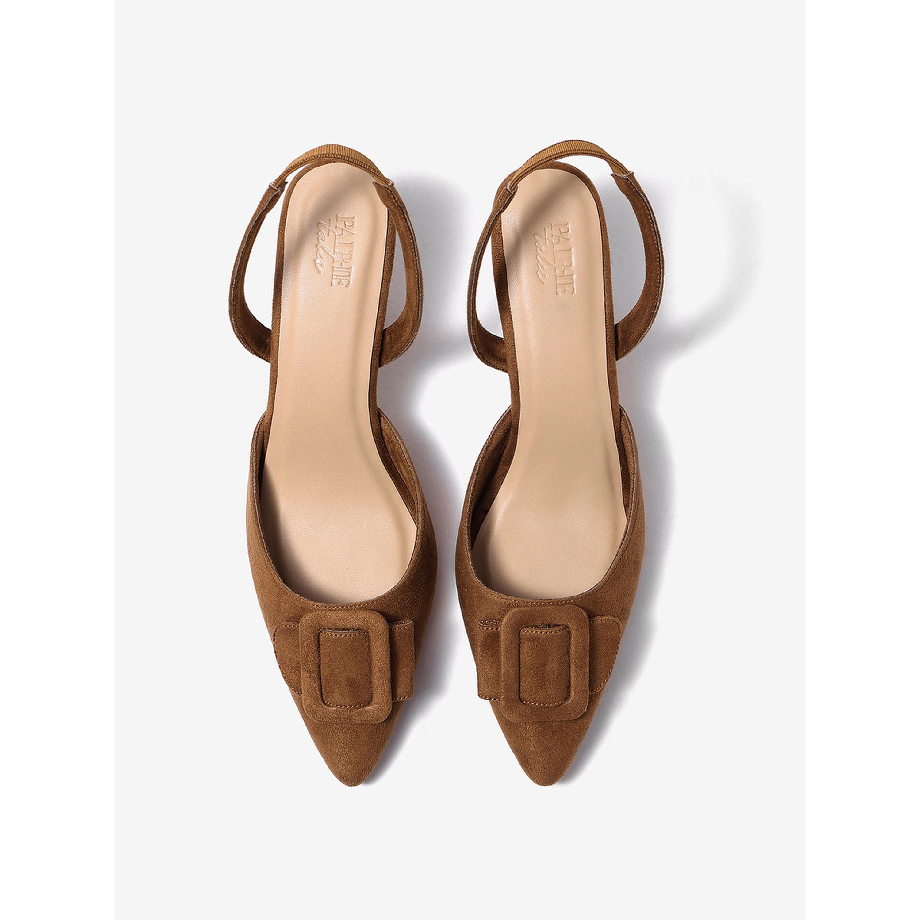 حذاء مفتوح من الخلف بمظهر شمواه ومقدمة مدببة-women-shoes-heels-image-3