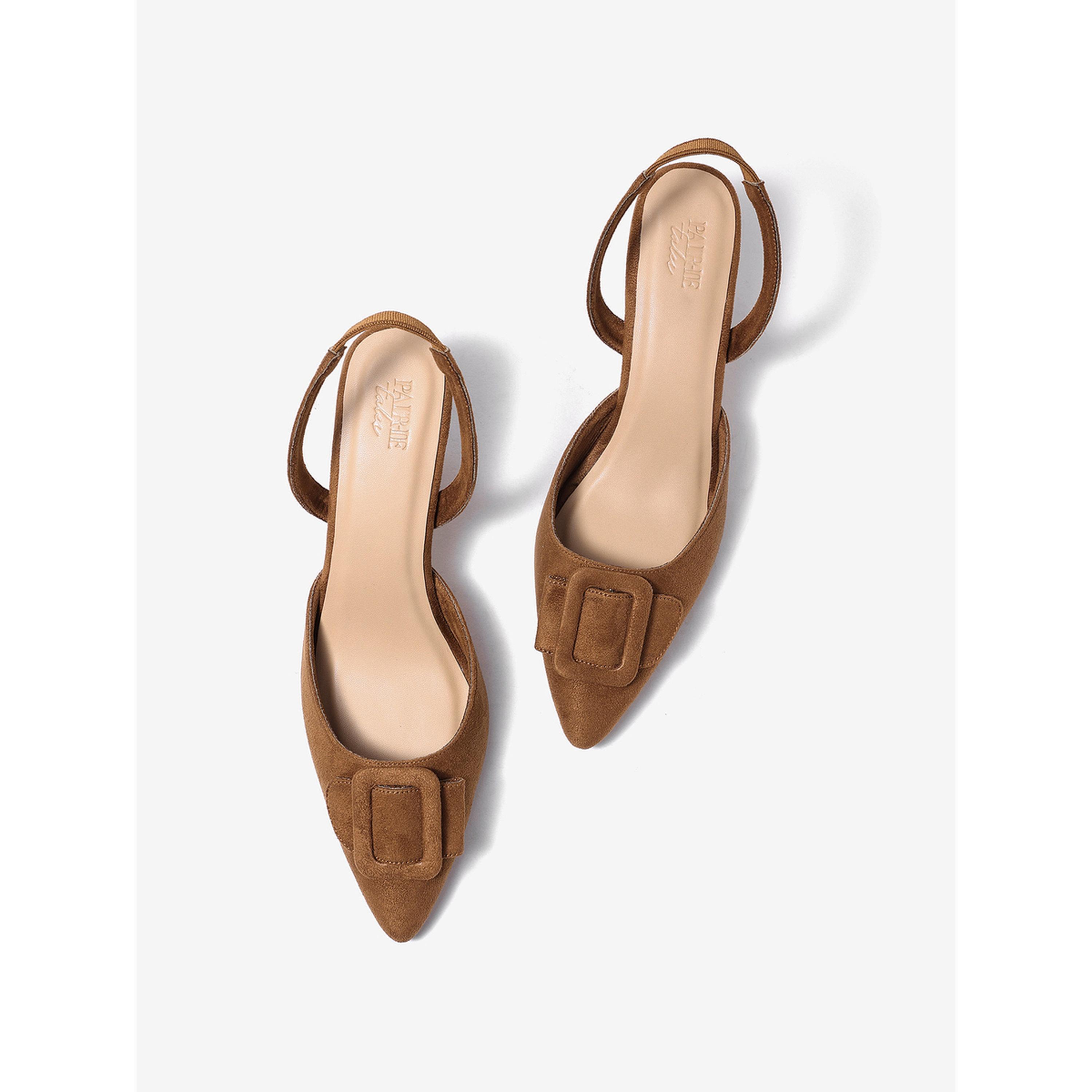 حذاء مفتوح من الخلف بمظهر شمواه ومقدمة مدببة-women-shoes-heels-image-4