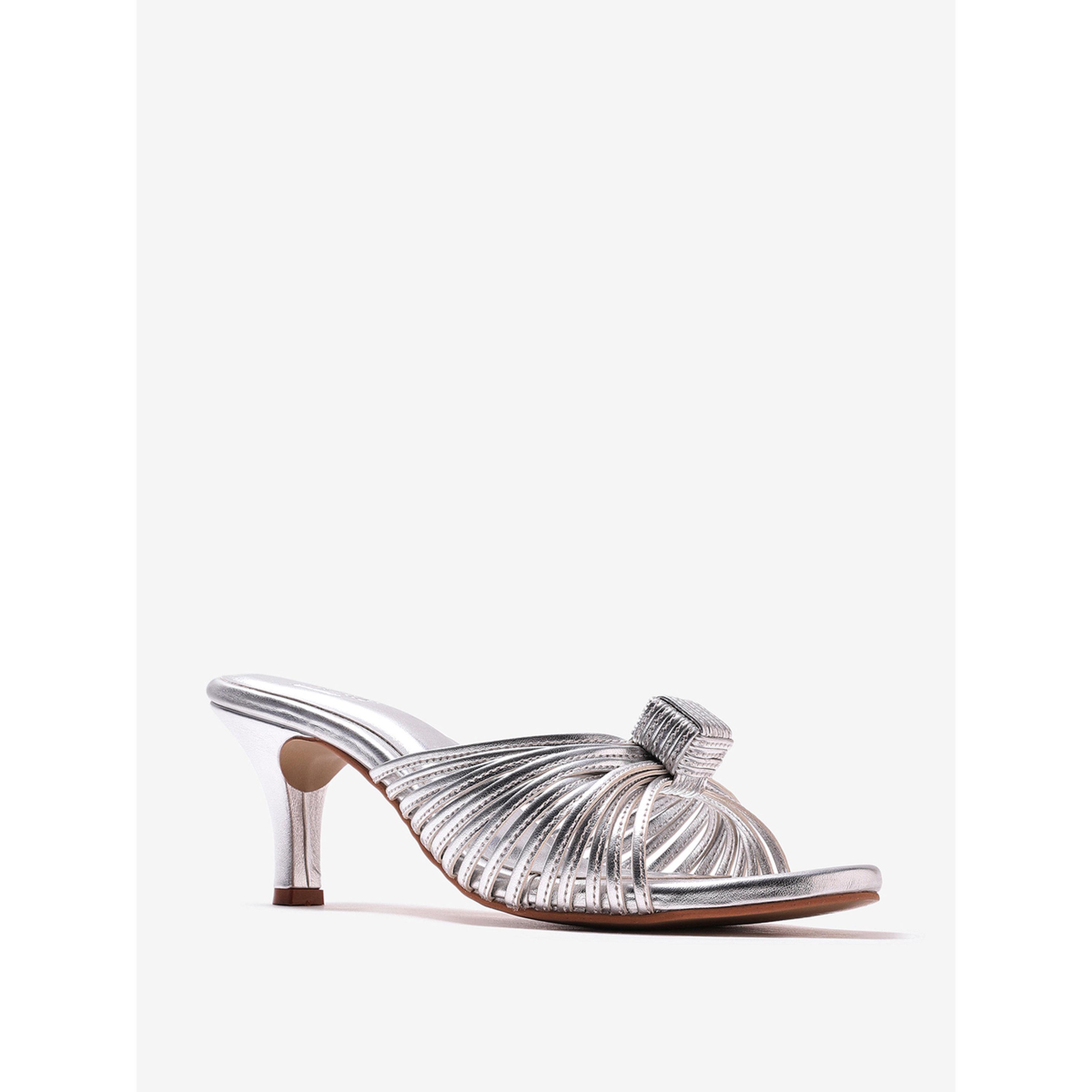 Pair-ie Tales X Styli Women Metallic Silver Heel Sandals-women-shoes-heels-image-6