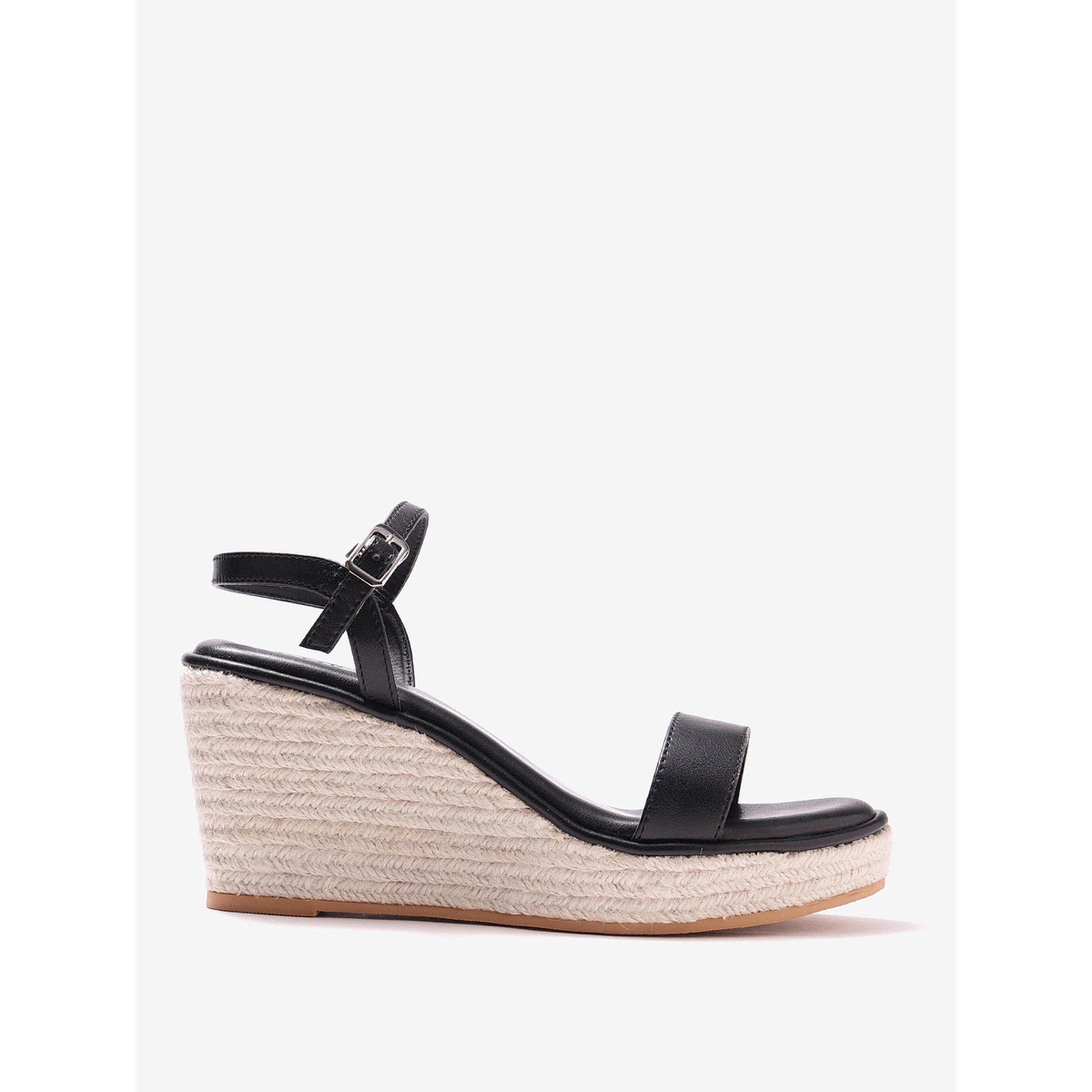 Pair-ie Tales X Styli Women Glossy Espadrille Wedge Sandals with Ankle Strap-women-shoes-sandals-heeled-image-2