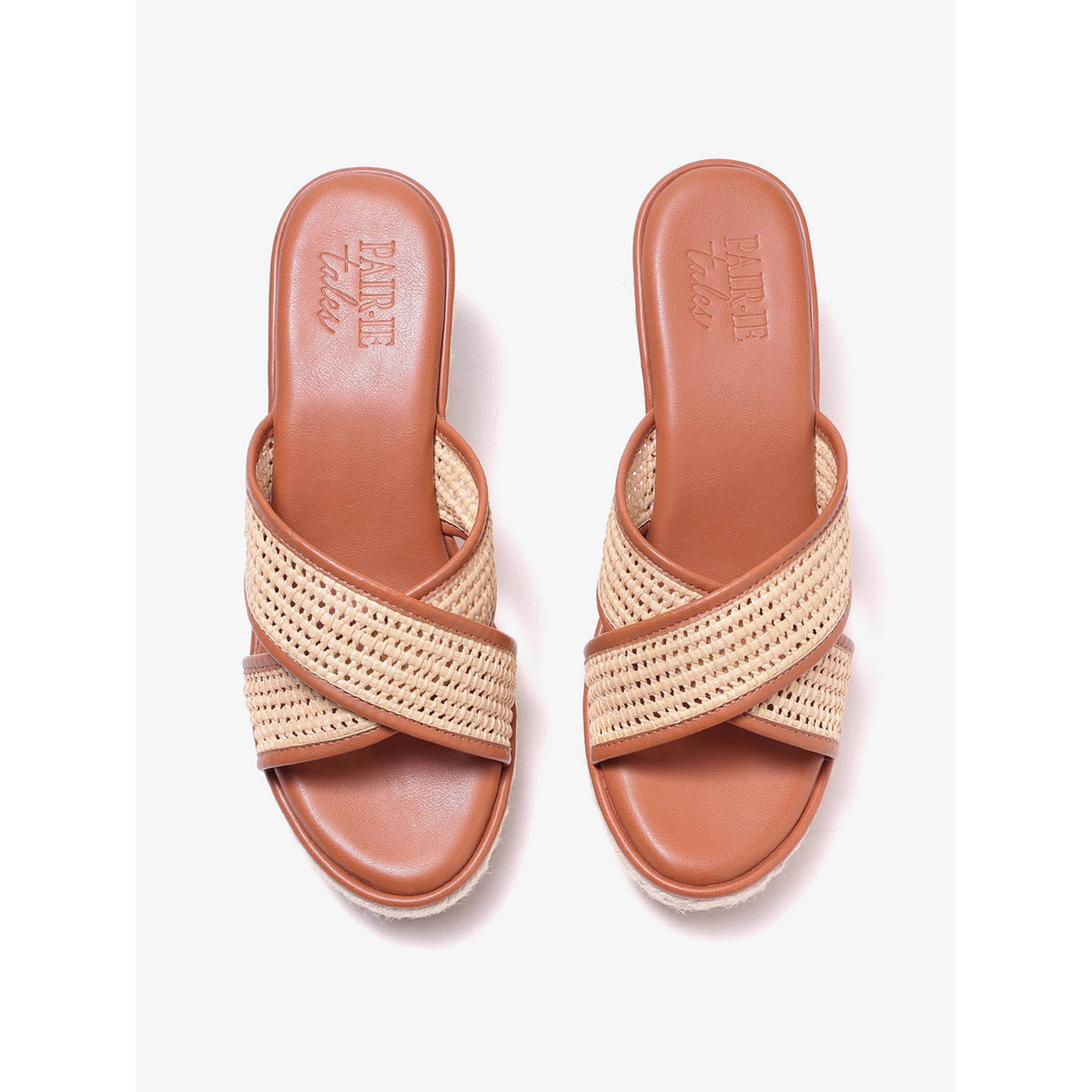 صندل اسبادريل منسوج بكعب ويدج-women-shoes-sandals-heeled-image-3