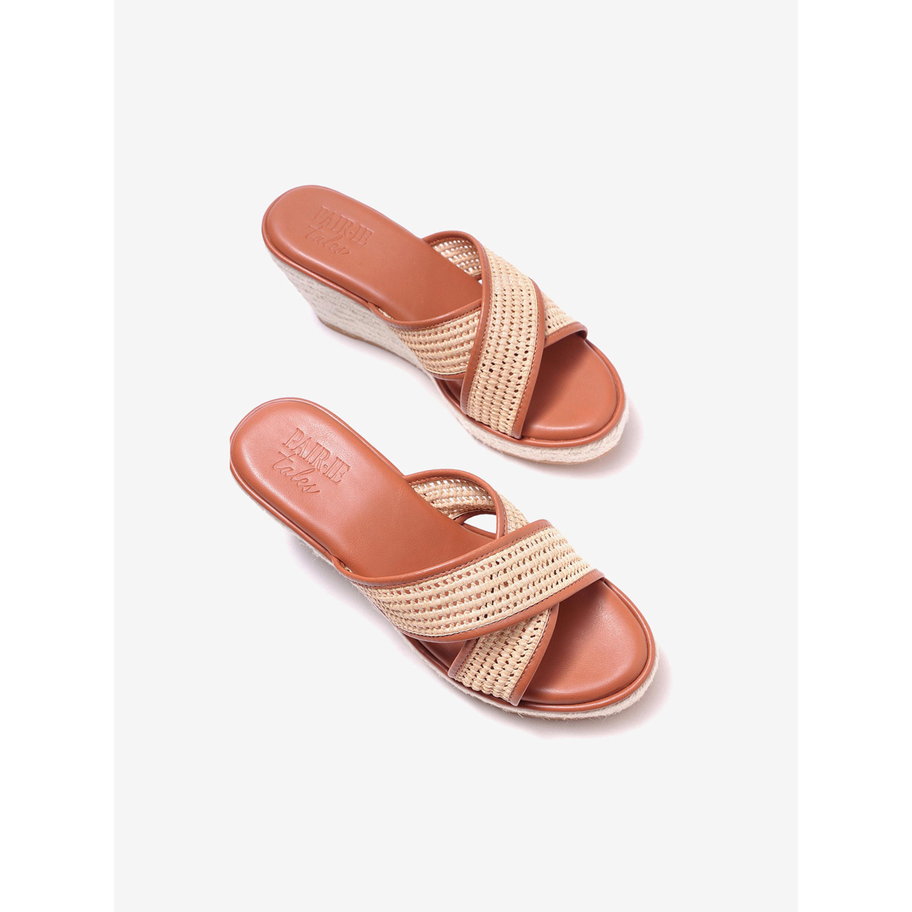 صندل اسبادريل منسوج بكعب ويدج-women-shoes-sandals-heeled-image-4