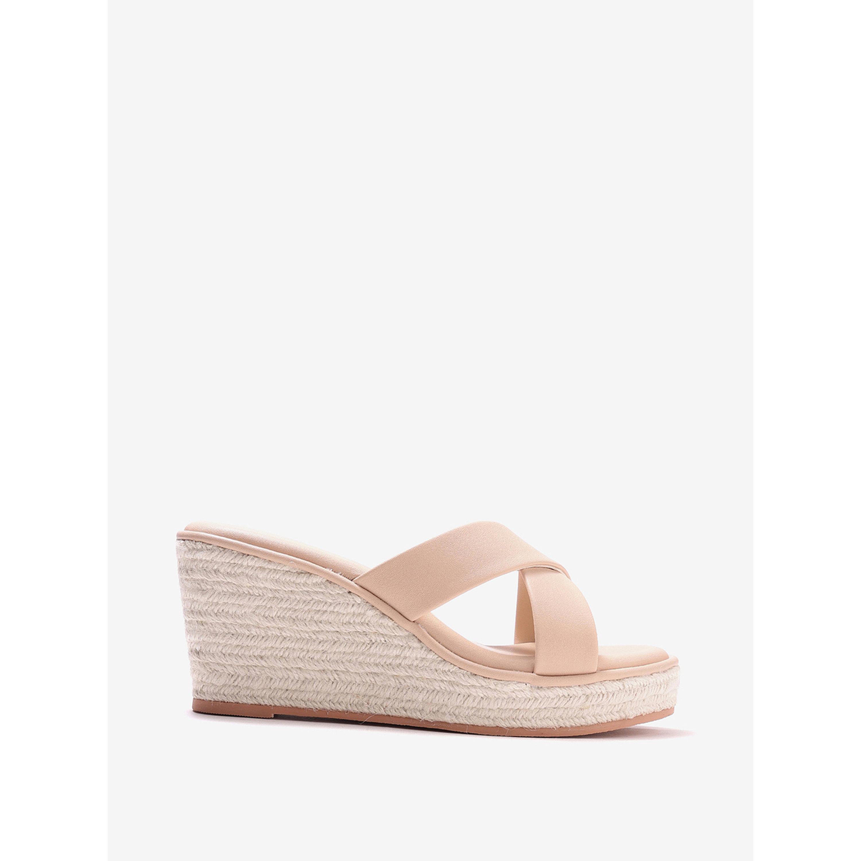 Pair-ie Tales X Styli Women Espadrille Wedge Sandals with Crisscross Strap-women-shoes-sandals-heeled-image-2