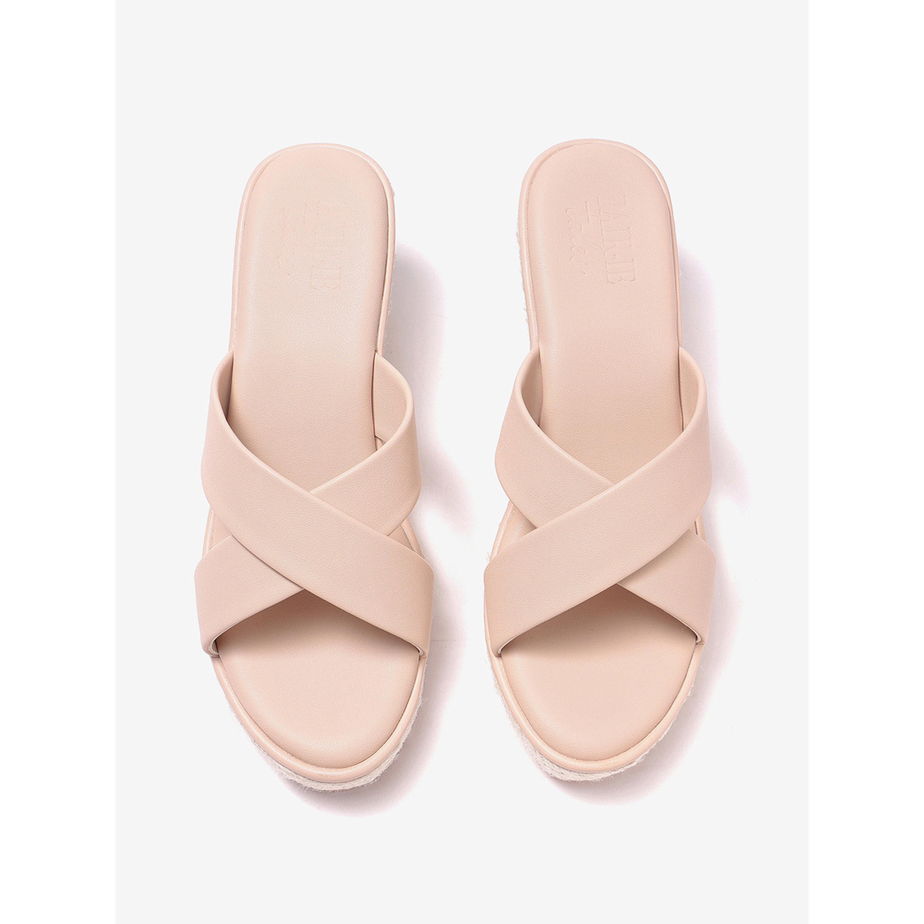 صندل اسبادريل بكعب ويدج وسيور متقاطعة-women-shoes-sandals-heeled-image-3