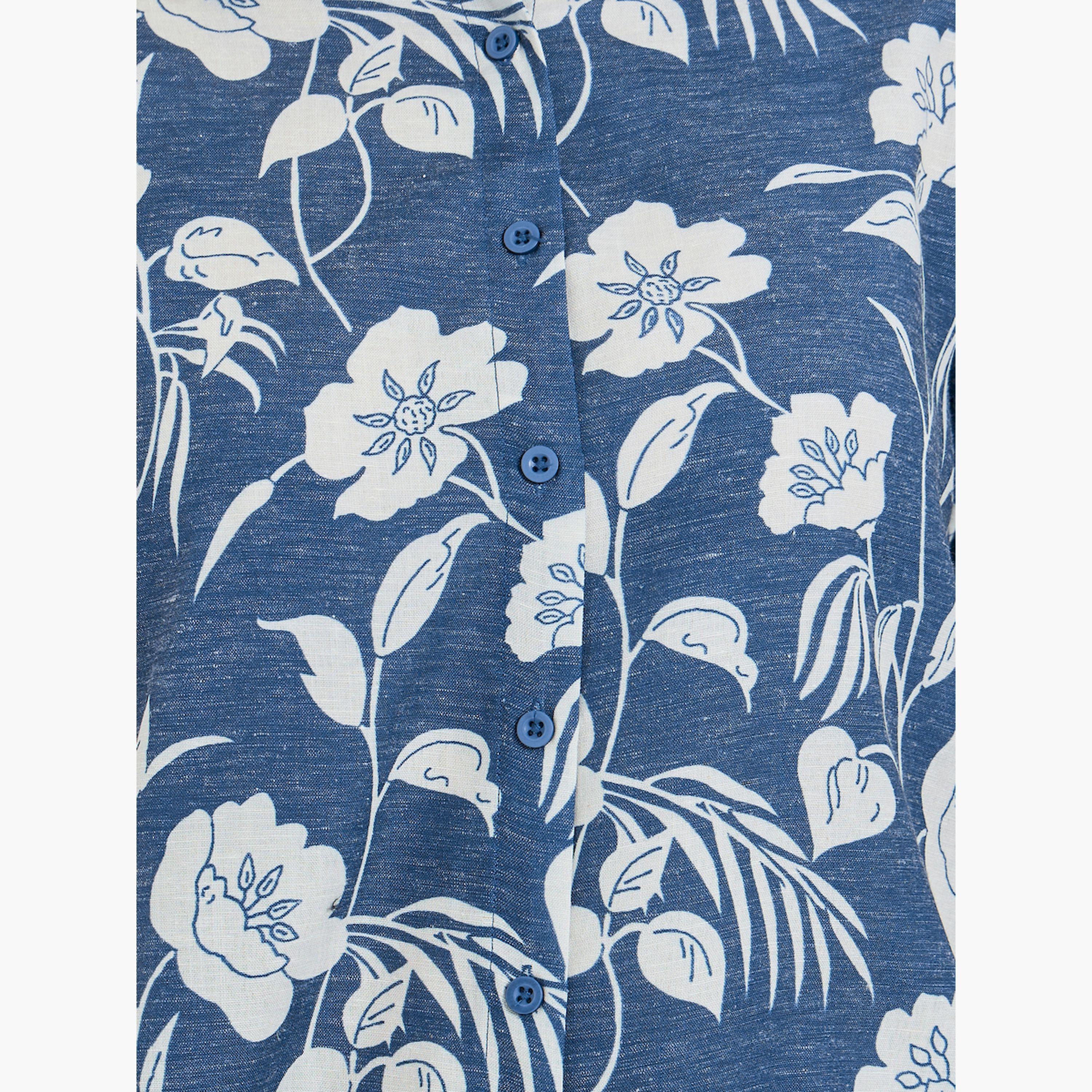 Styli Women Floral Print Shirt and Pants Co-Ords-women-clothing-coordsets-image-6