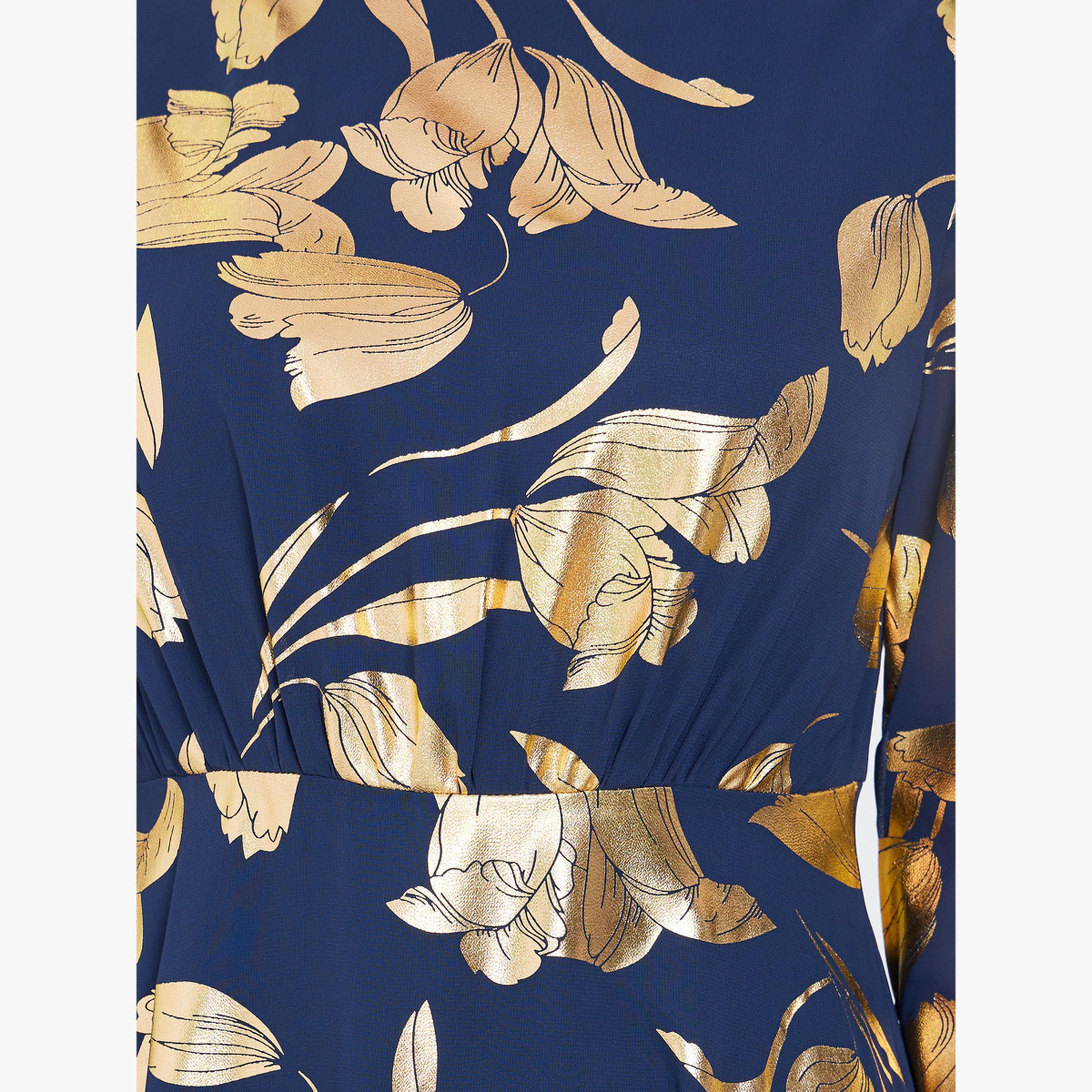 فستان طويل بطبعة لامعة وتصميم مريح-women-clothing-dresses-image-5