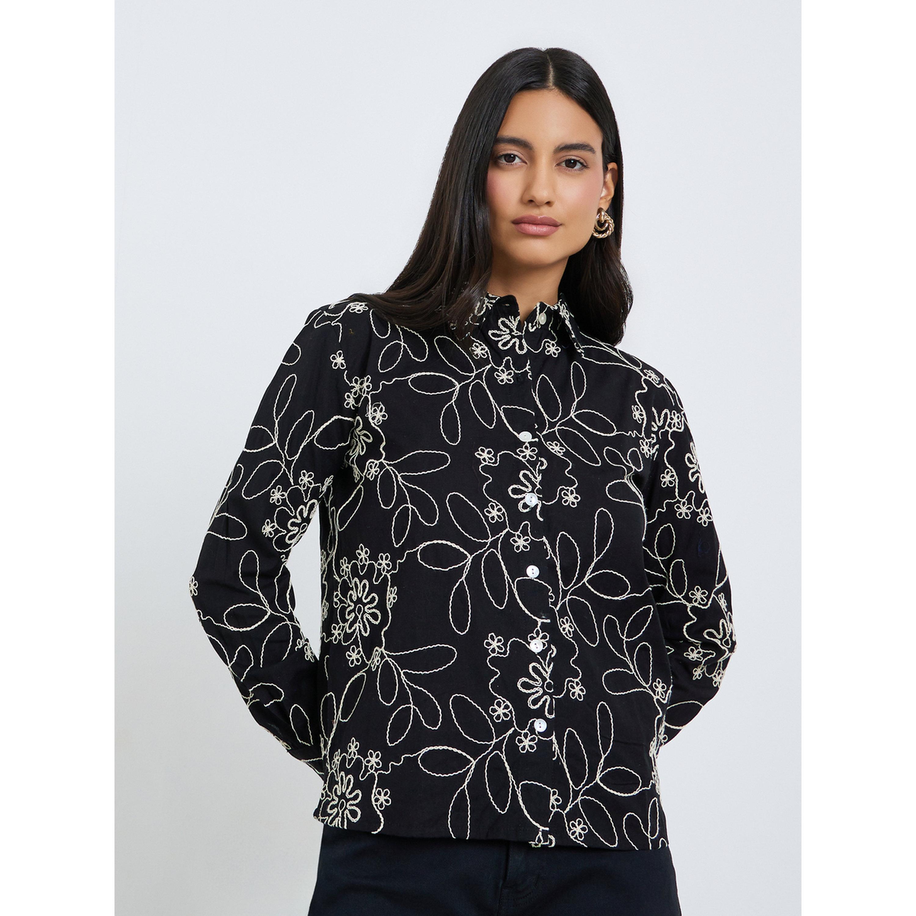 بلوزة قطن بقصة واسعة وتطريز-women-clothing-shirtsandblouses-shirts-image-1
