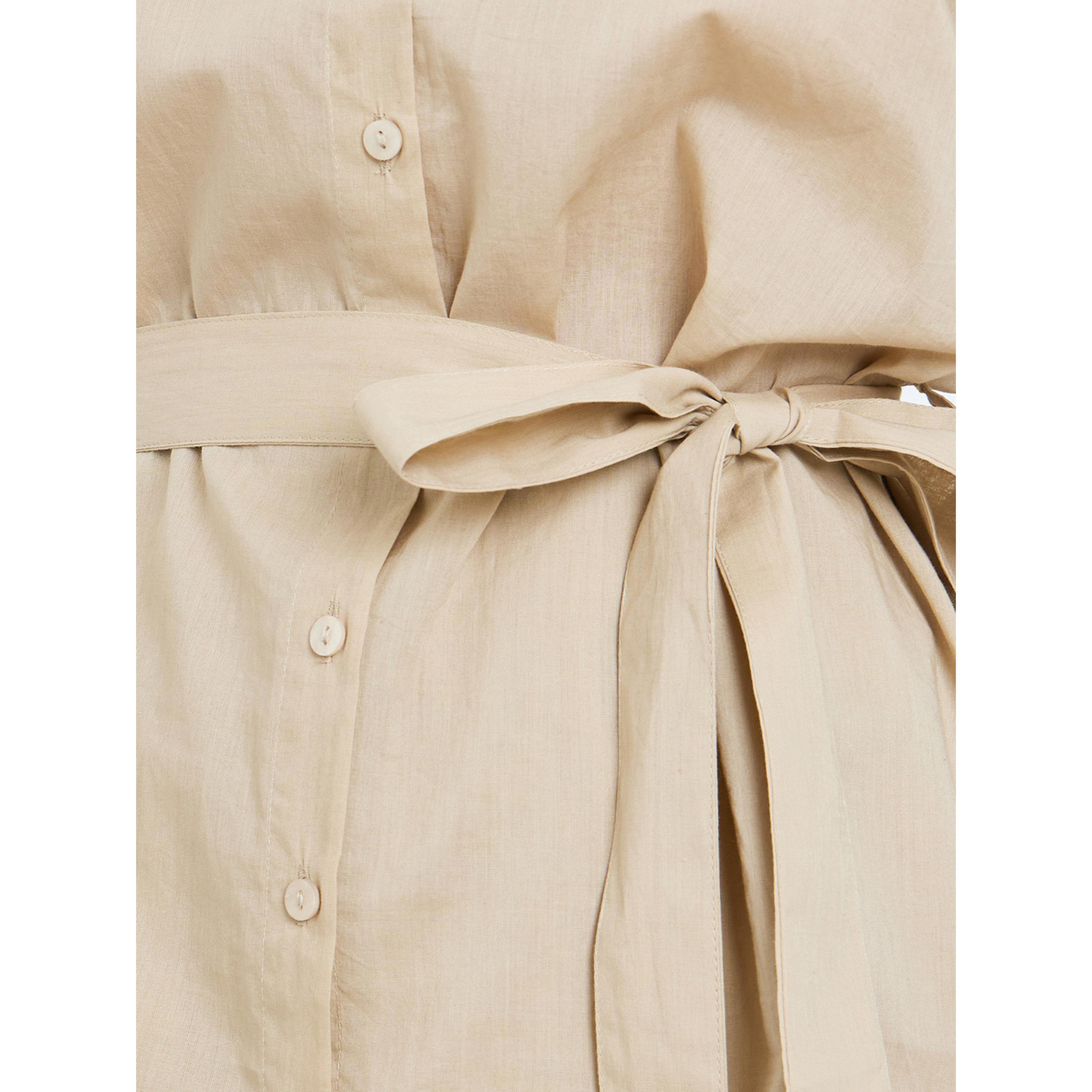 طقم منسق من بنطال وبلوزة قطن بقصة واسعة-women-clothing-coordsets-image-6