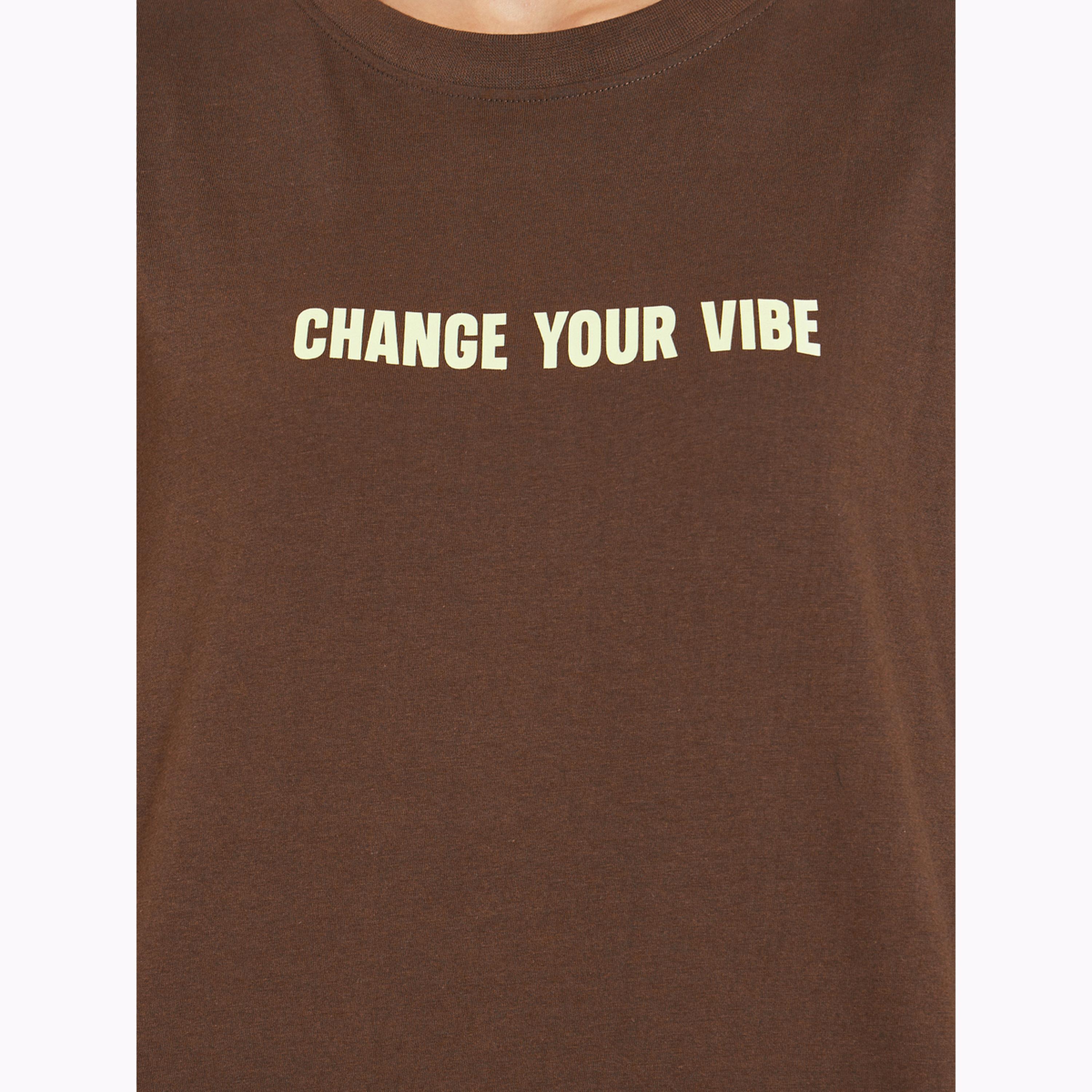 Styli Brown Printed T-Shirt and Flared Leggings Co-Ords-women-clothing-coordsets-image-5