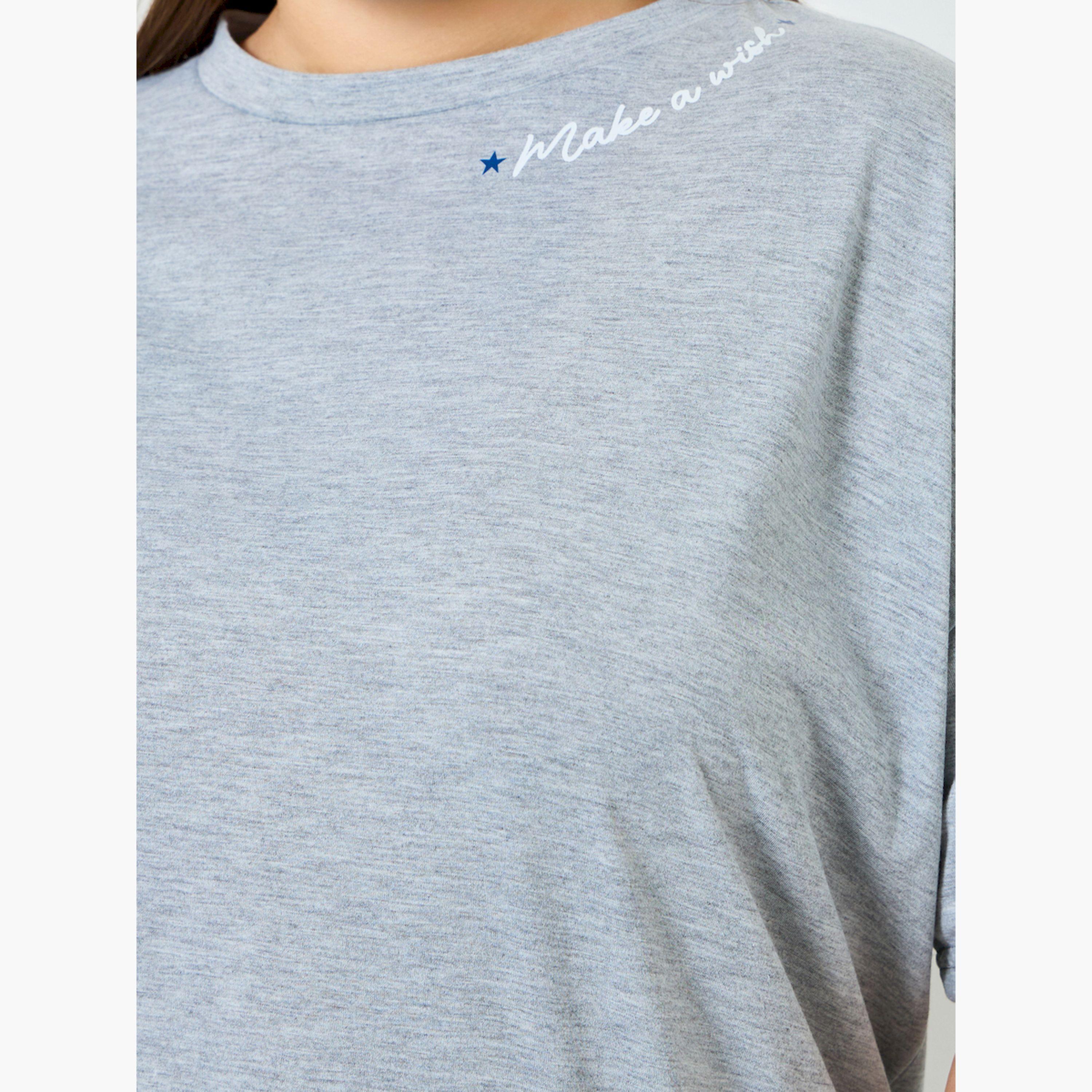 طقم بيجاما بمقاس كبير من بنطال وتيشيرت بأكتاف منخفضة-women-clothing-nightwear-pyjamas-longsets-image-6