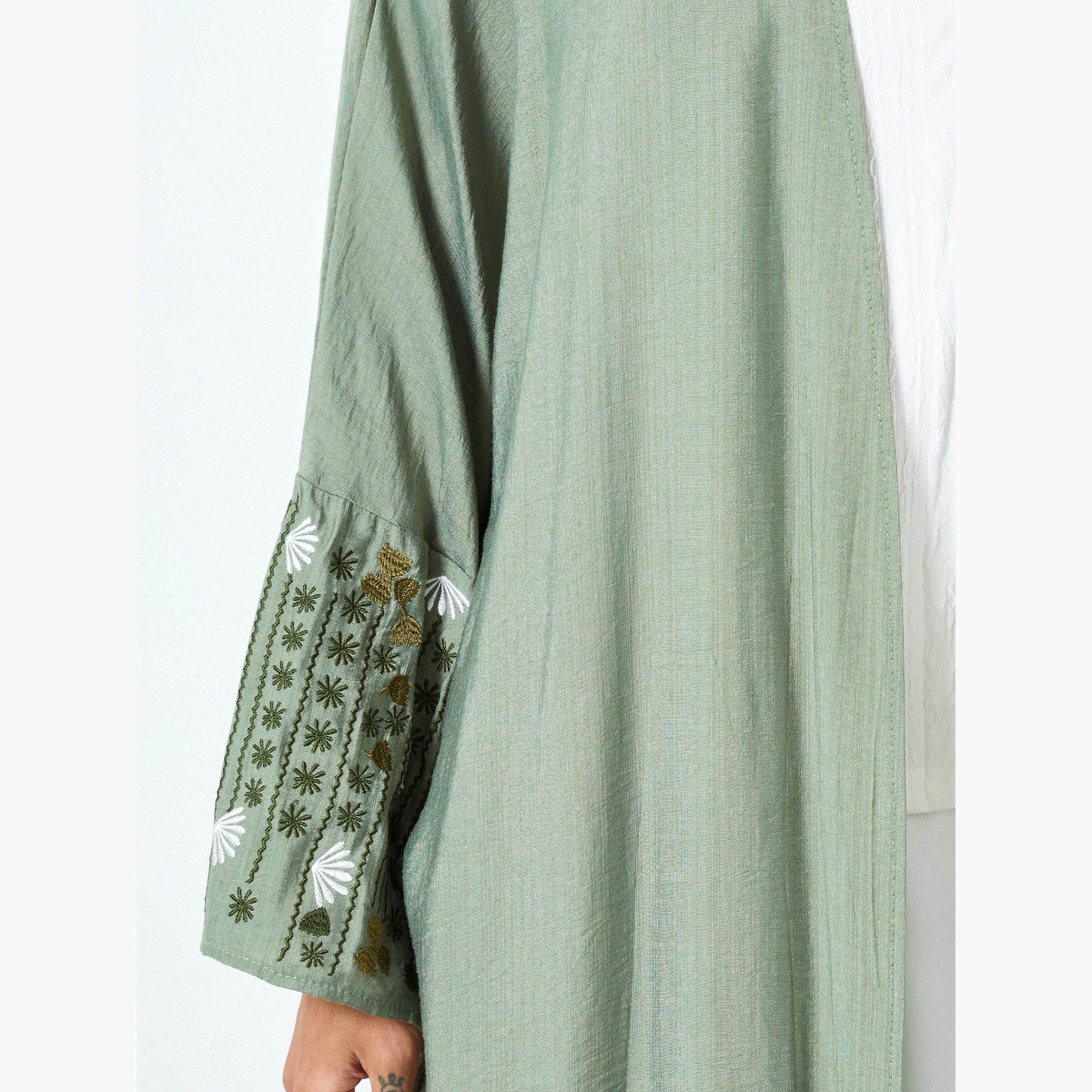 عباية مطرزة بأكمام طويلة-women-arabicclothing-abayas-image-3
