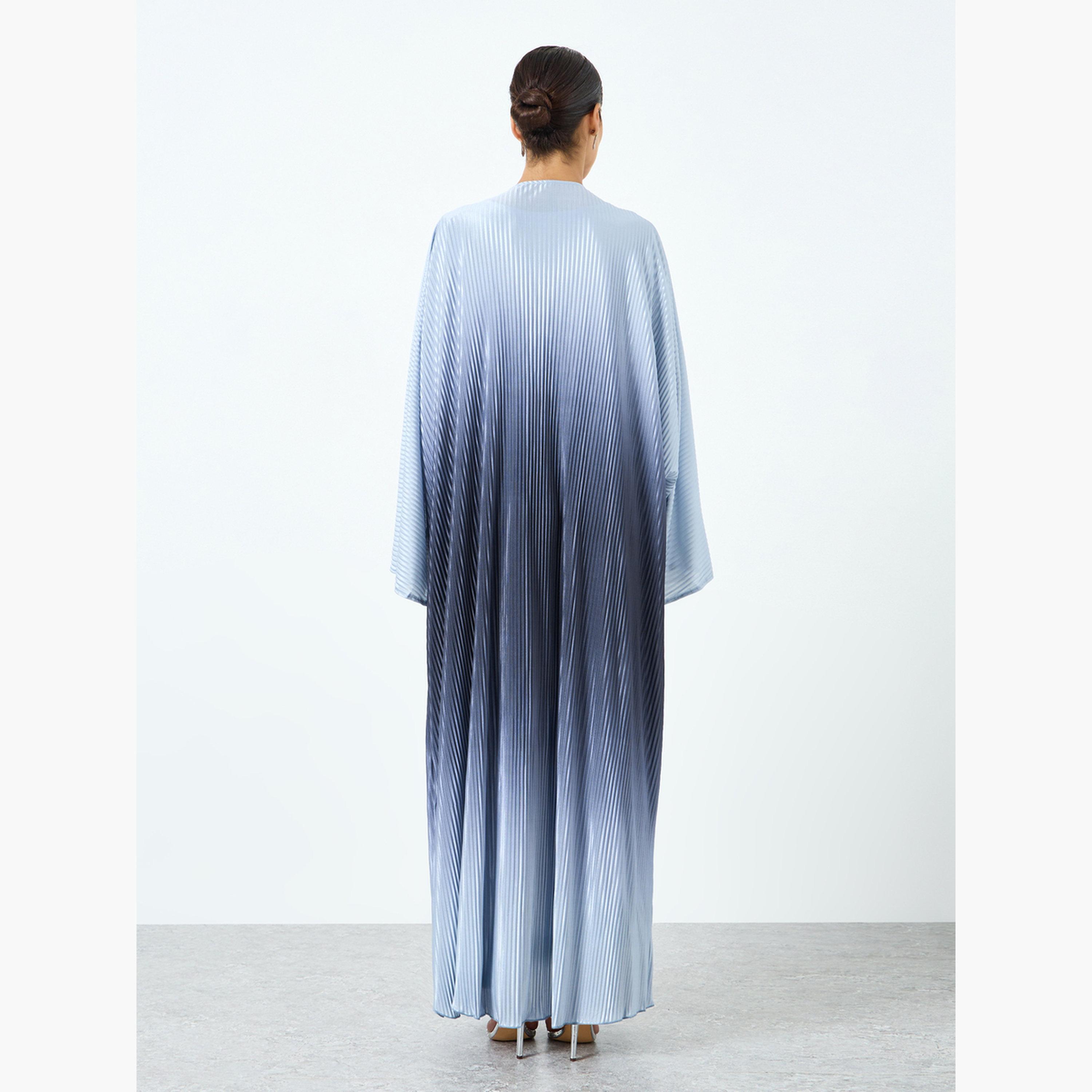 Take Two Women Ombre Textured Flare Sleeve Abaya-women-arabicclothing-abayas-image-4