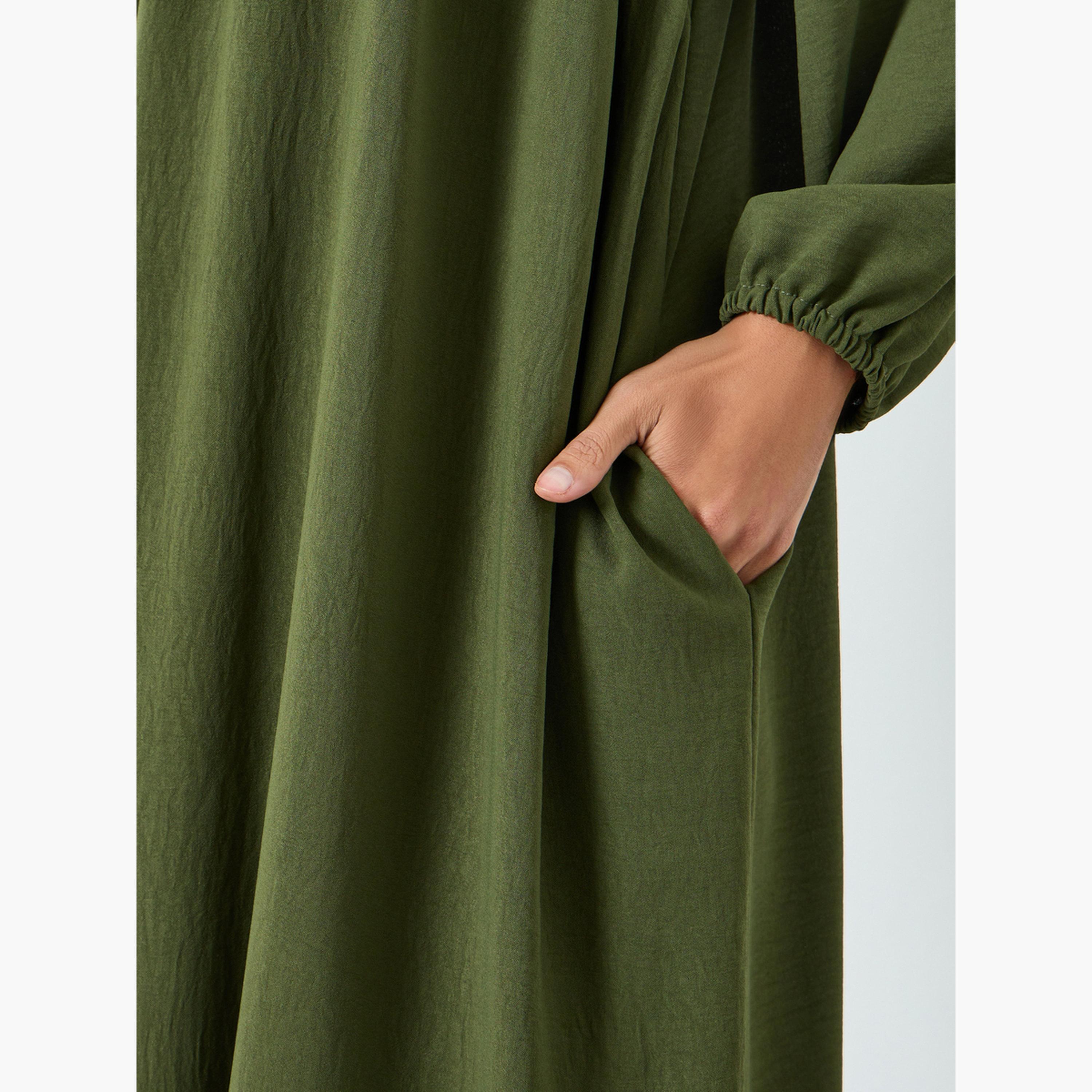 جلابية بتفاصيل كسرات للنساء-women-arabicclothing-jalabiyas-image-4